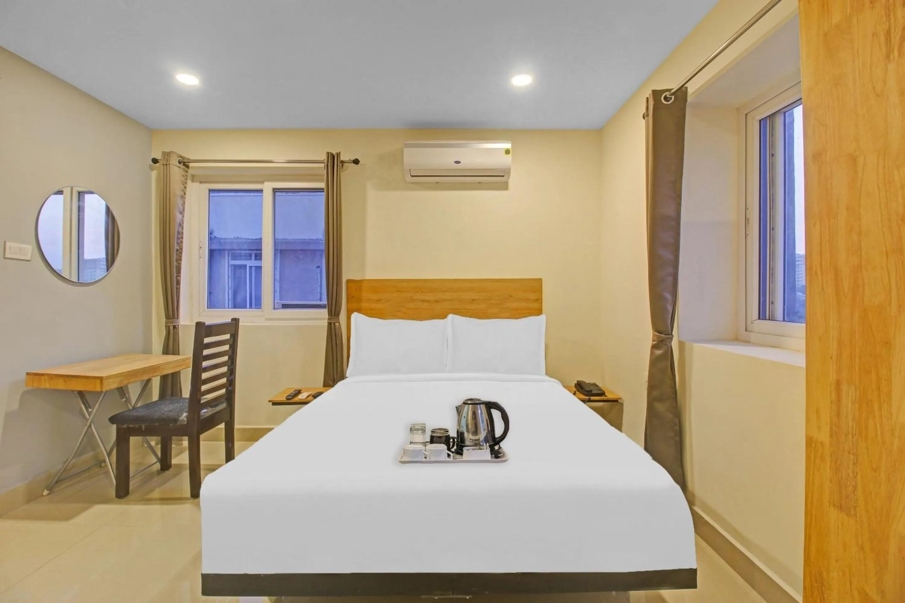 Bedroom, Bed in Townhouse Whiteridge Gachibowli Near AIG Hospital