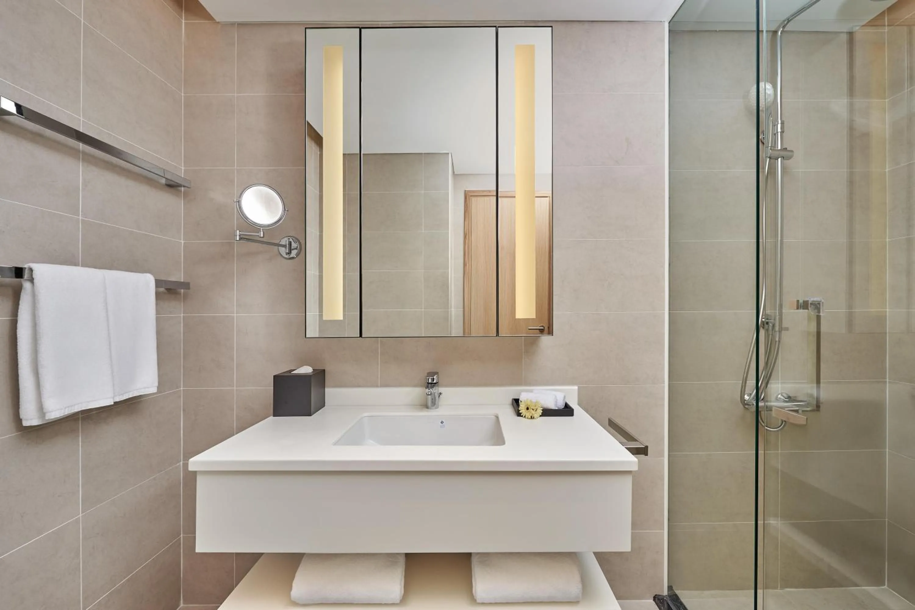 Shower in PARKROYAL Serviced Suites Hanoi