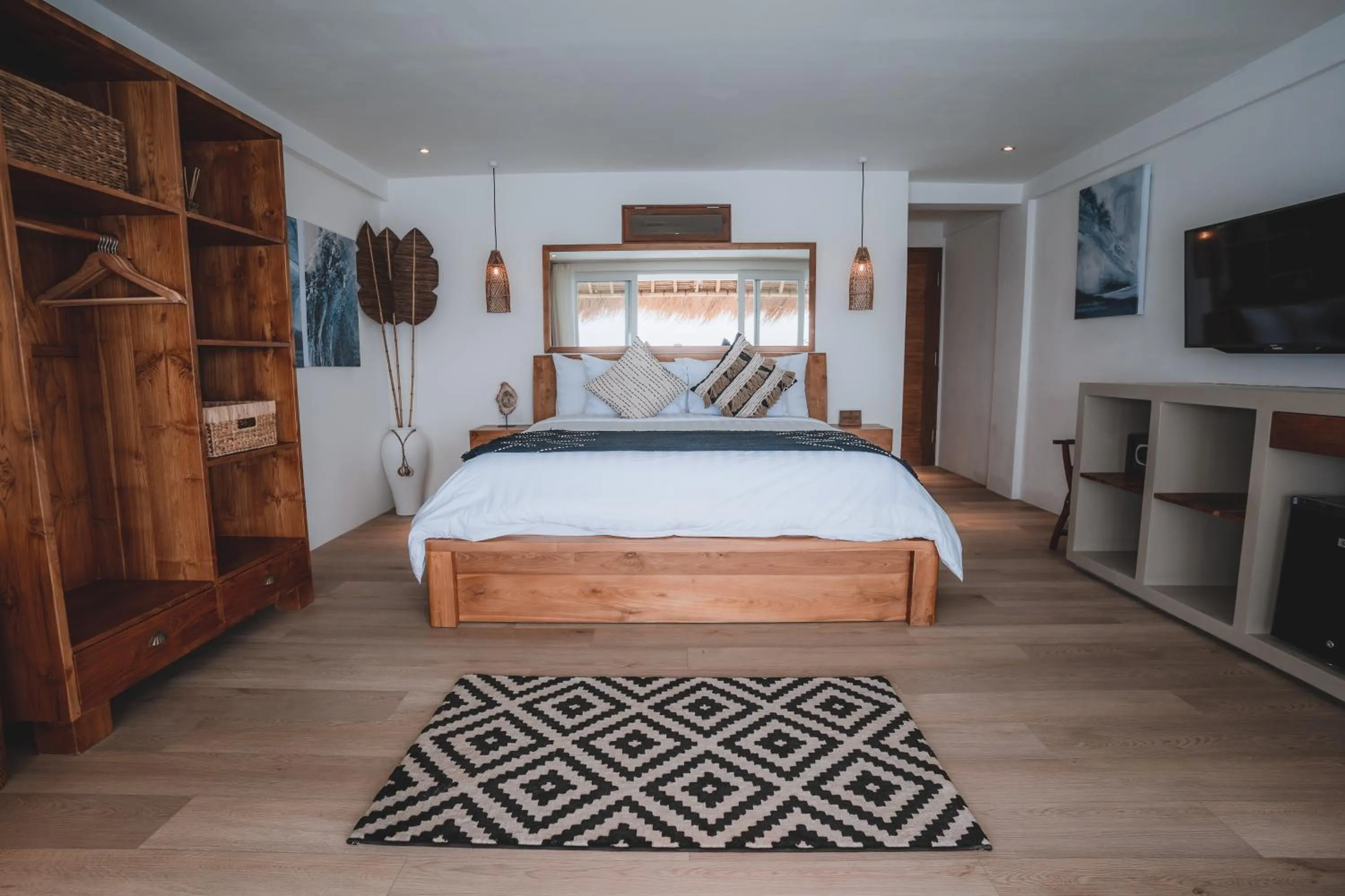 Bed in Legends Beachfront Resort