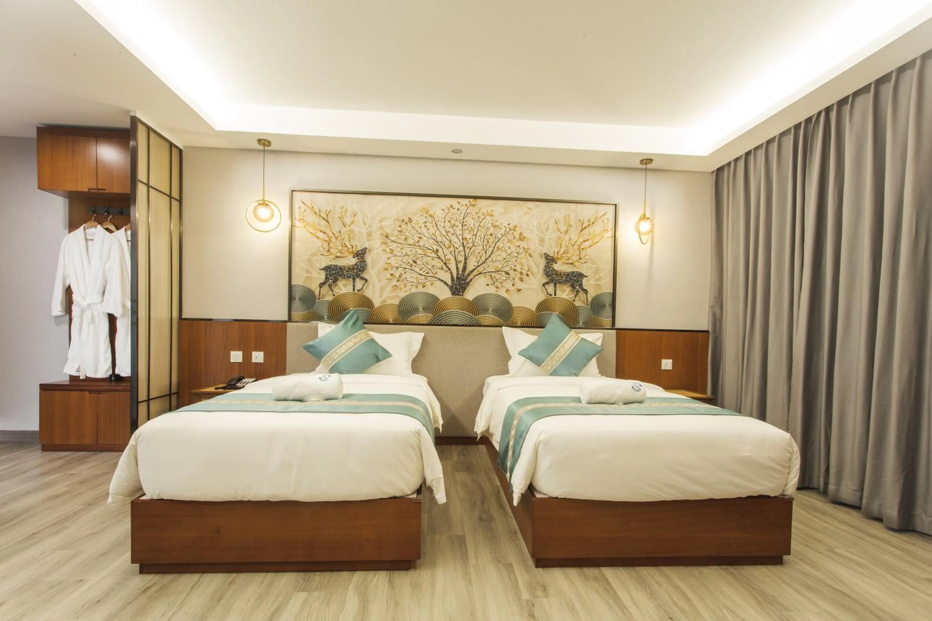 Bedroom, Bed in Thapae Twins Hotel