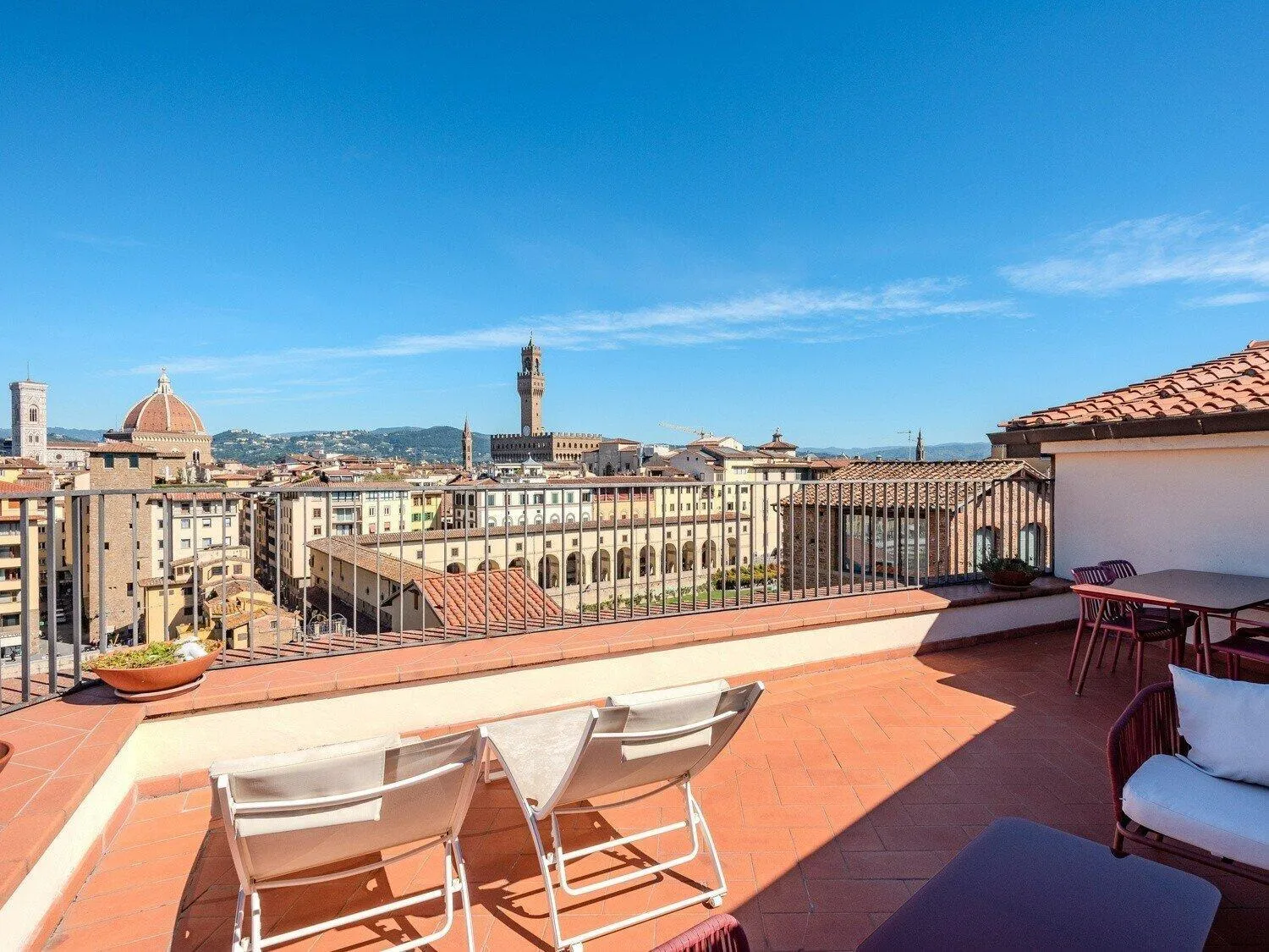 Balcony/Terrace in B&B Hotel Firenze Pitti Palace al Ponte Vecchio