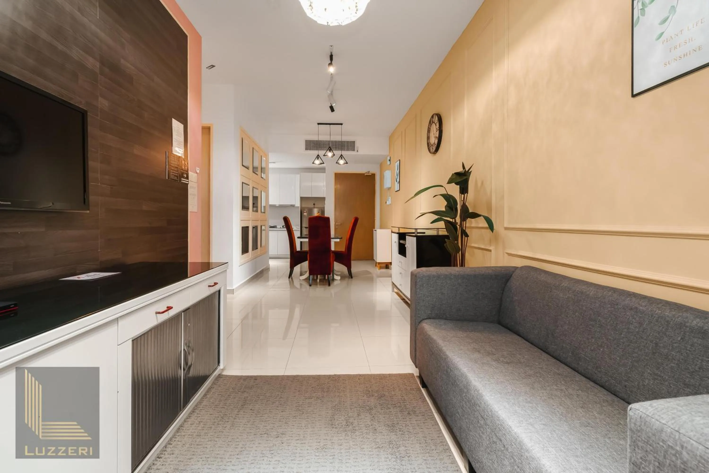 Living room in Legasi Kampung Baru Guesthouse