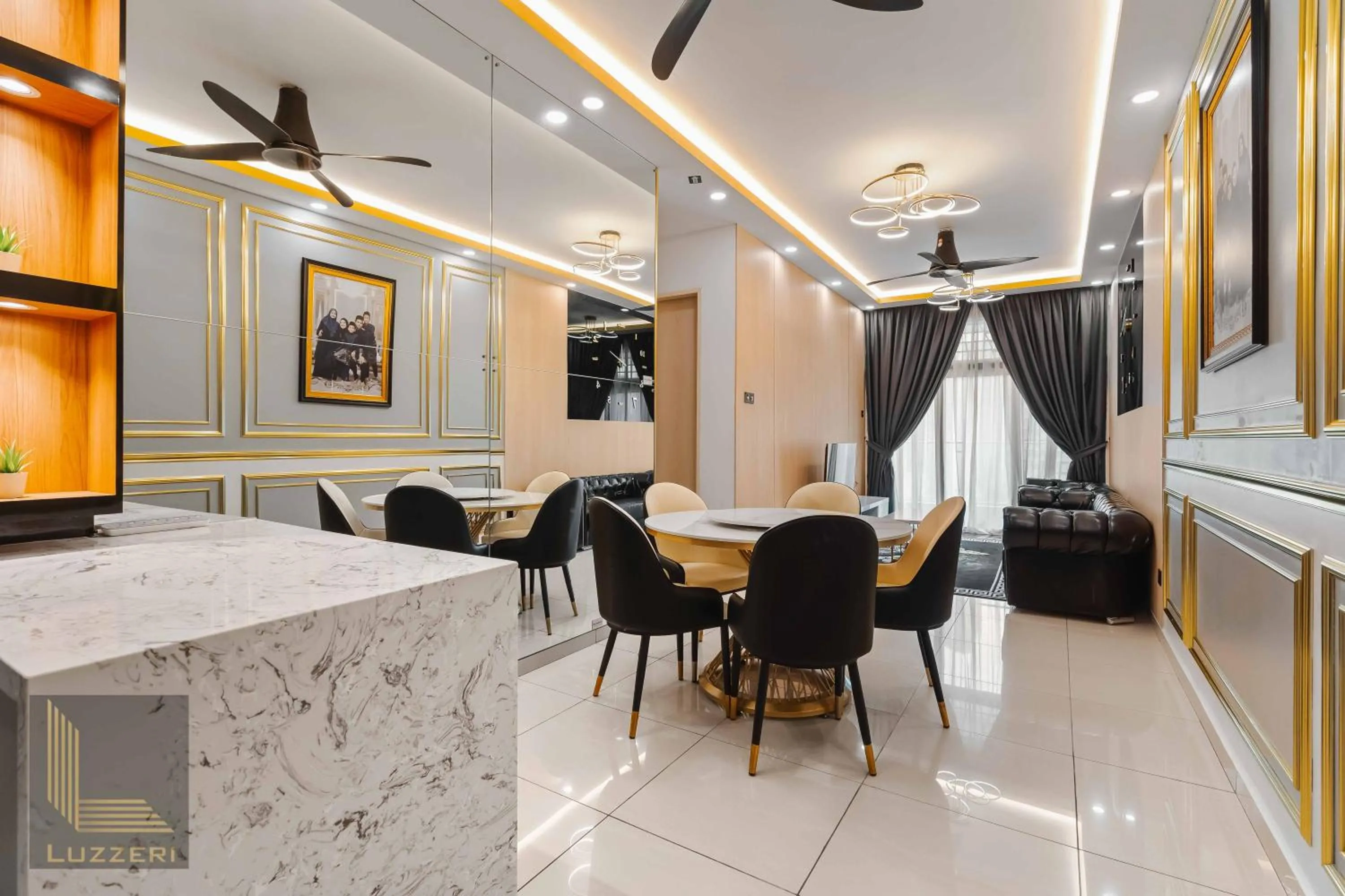 kitchen in Legasi Kampung Baru Guesthouse