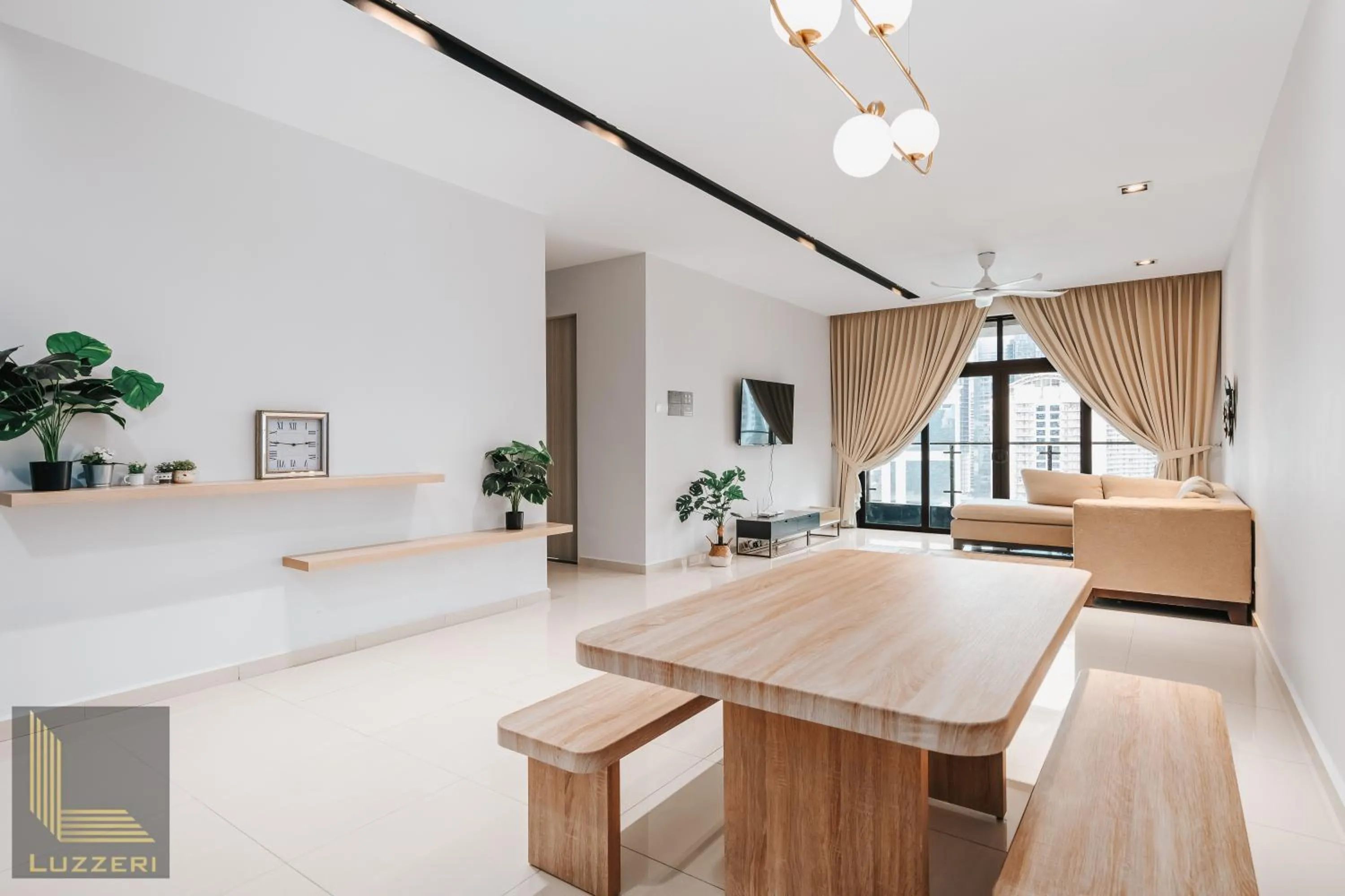 Living room in Legasi Kampung Baru Guesthouse