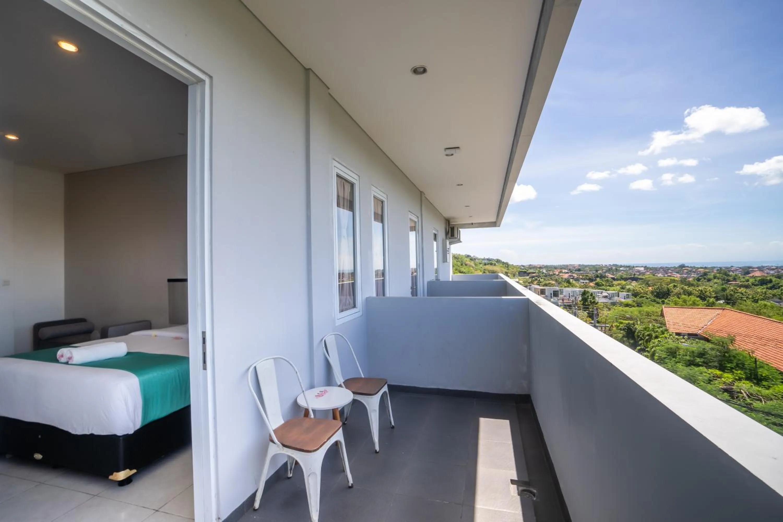 Balcony/Terrace, Bed in Nivasa Hotel