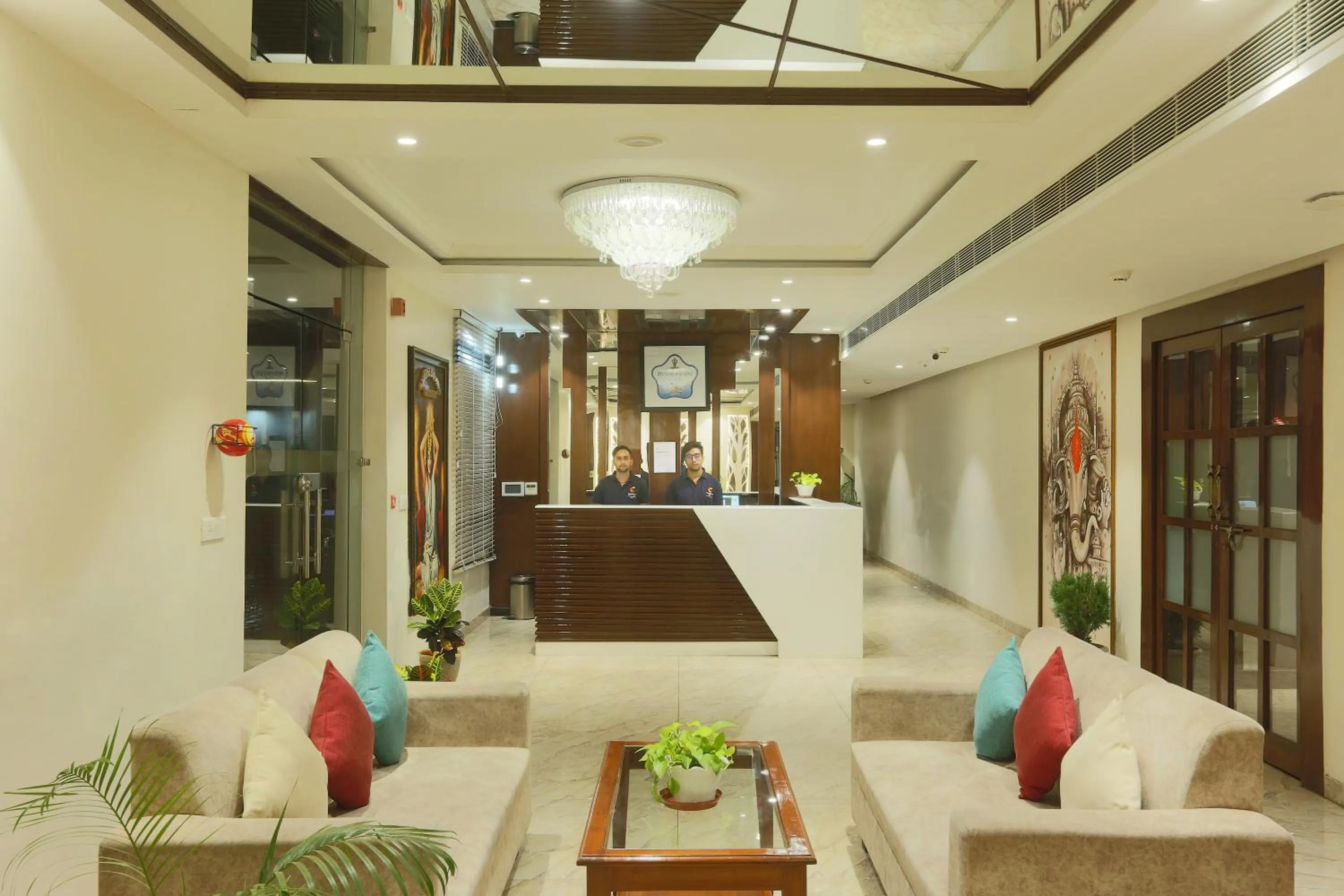 Lobby or reception in INDE Reva Resorts Rishhikesh