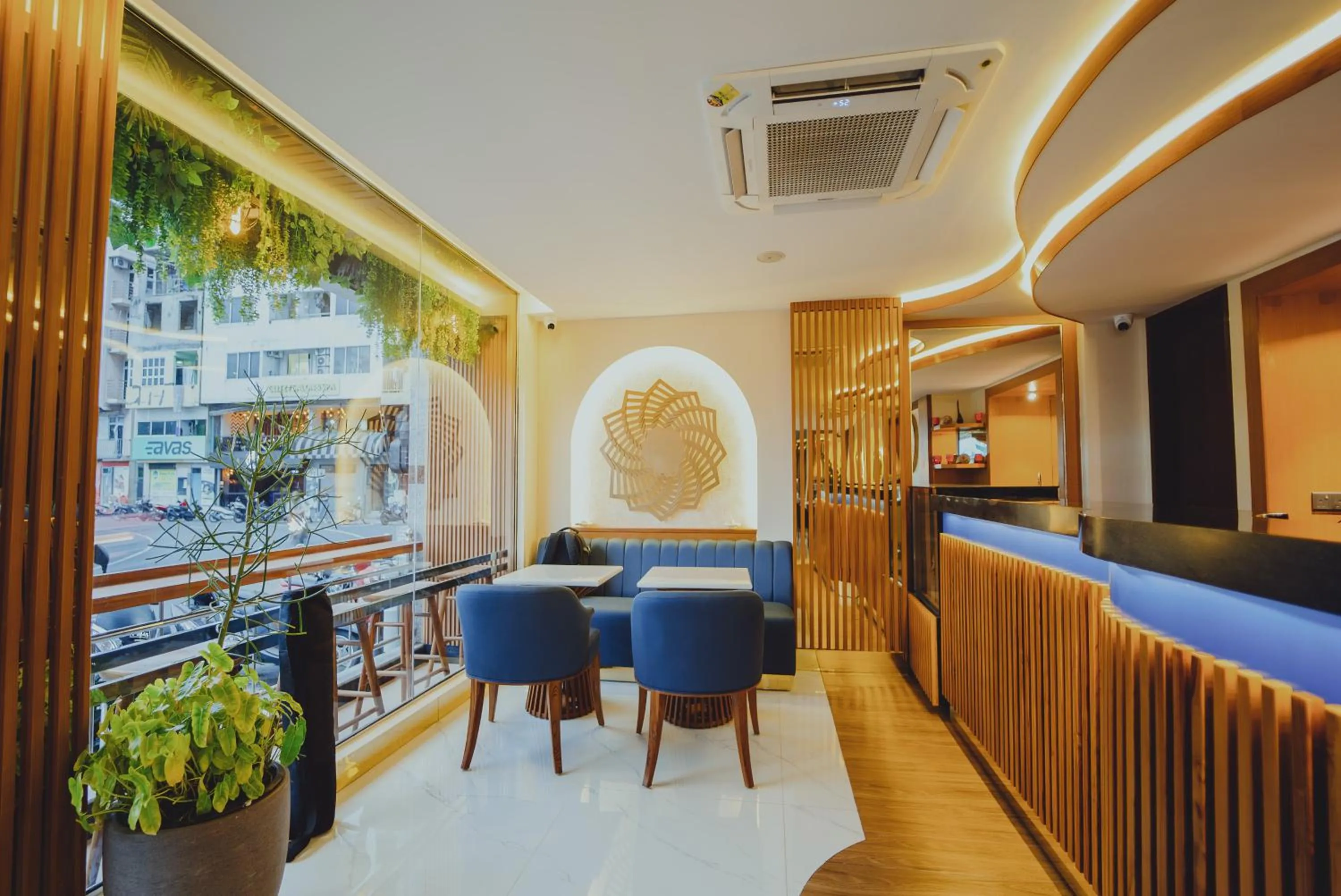 Lobby or reception in UMET Seaview Hotel with Free Airport Pick up and Drop T&C Apply