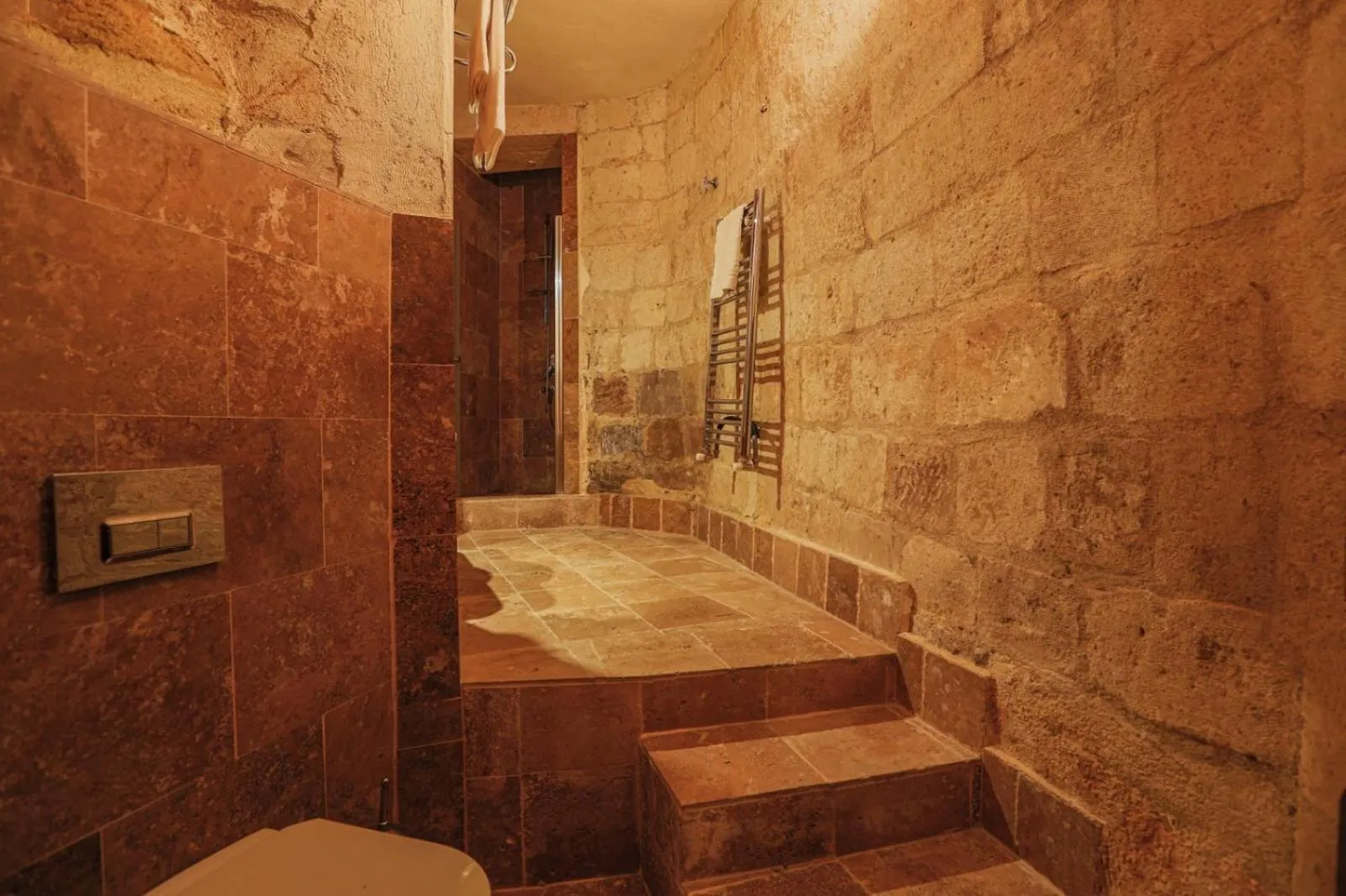Bathroom in Sinasos Palace Cave Hotel