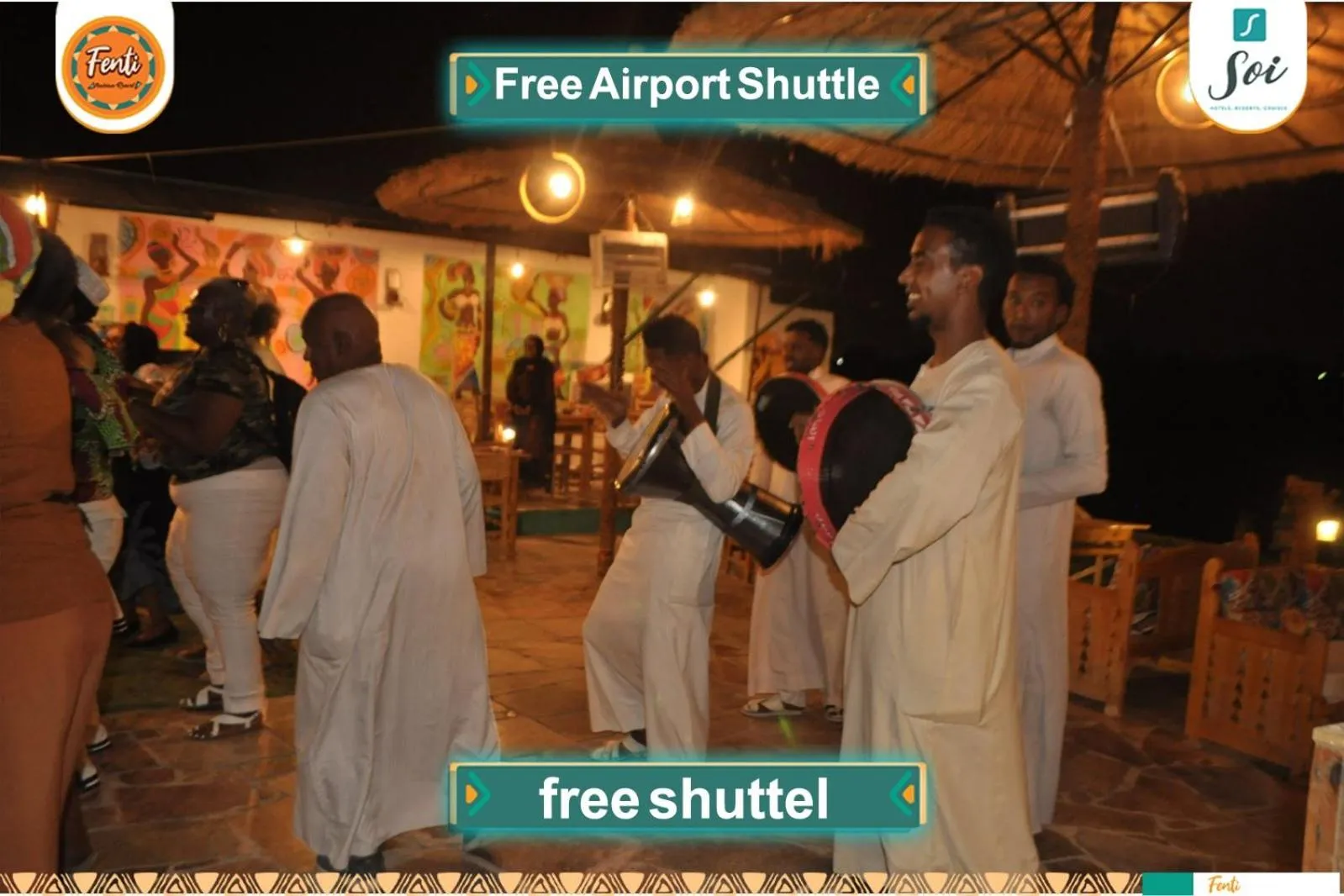 People in Fenti Nubian Resort