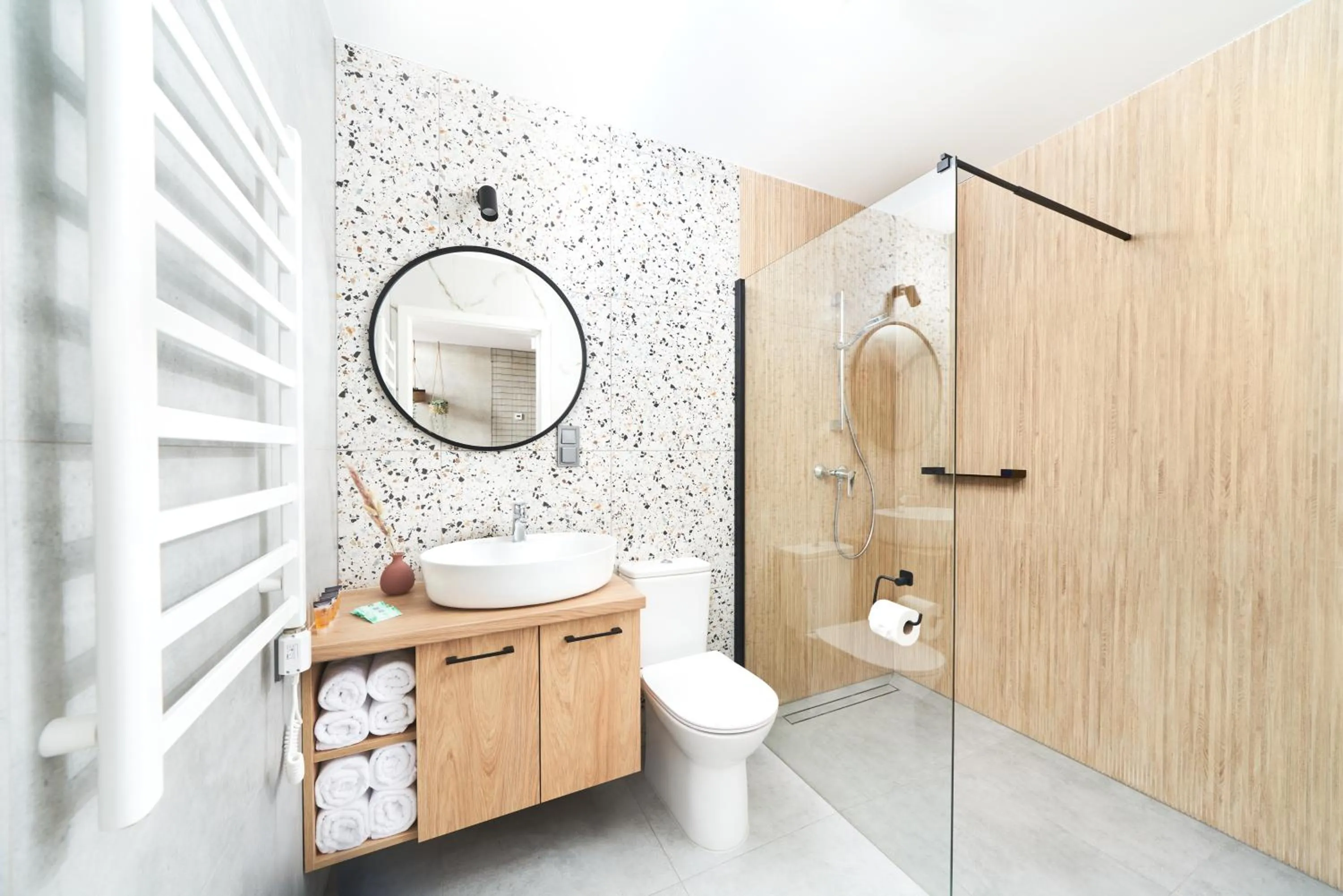 Bathroom in Na Fursie Apartments & Rooms