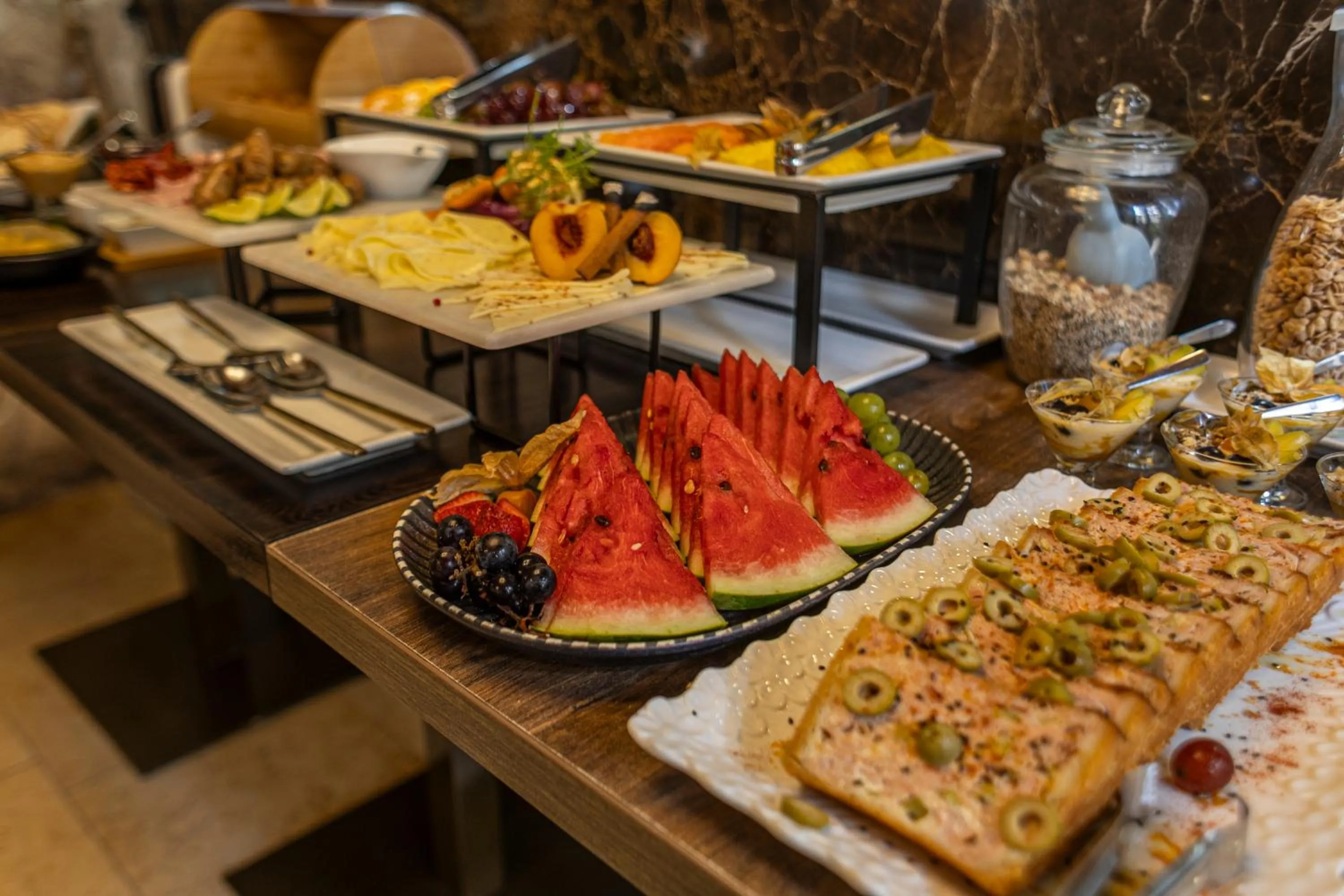 Buffet breakfast in Ananda Hotel Boutique