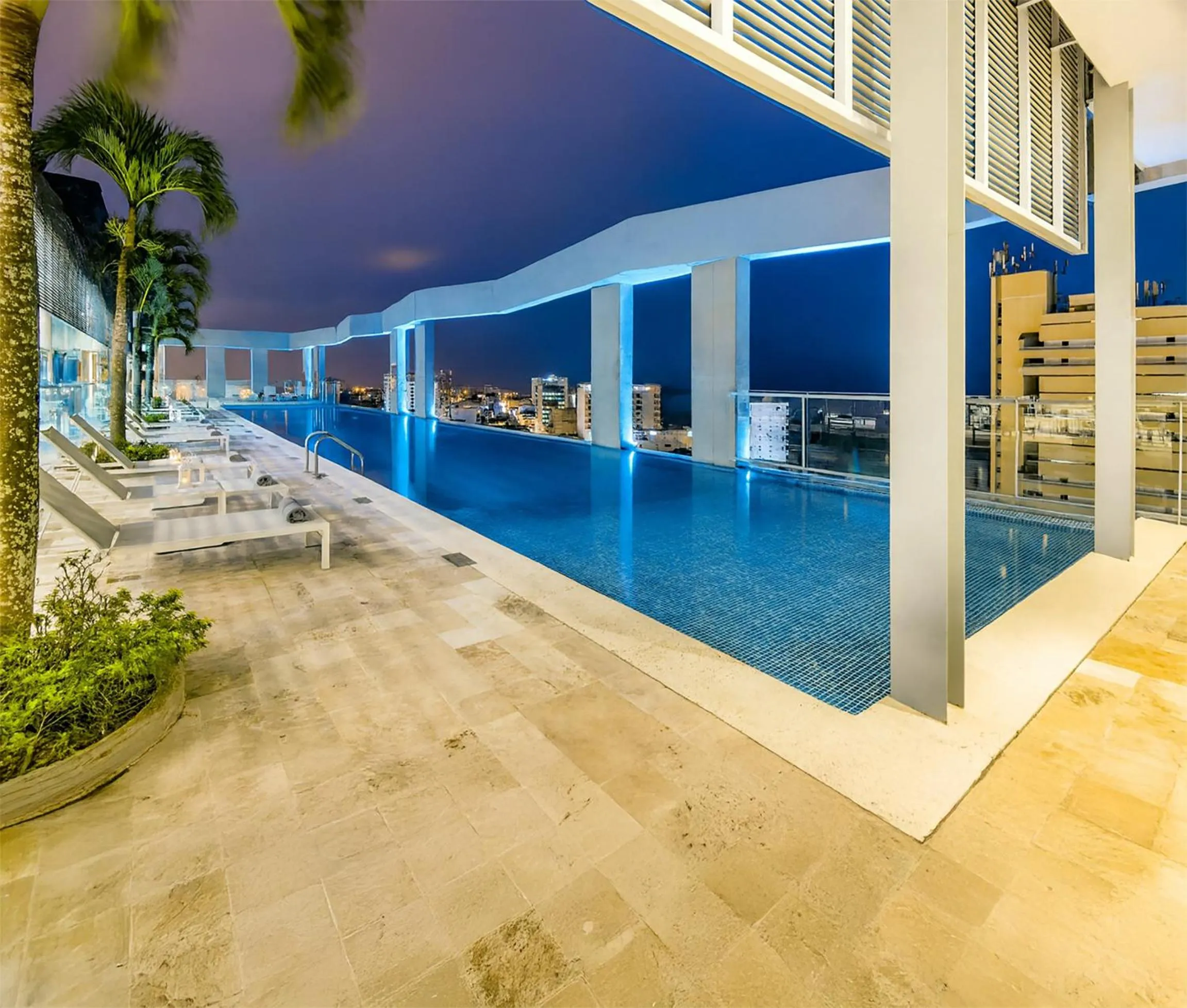 Pool view in Cosmos Pacifico Hotel