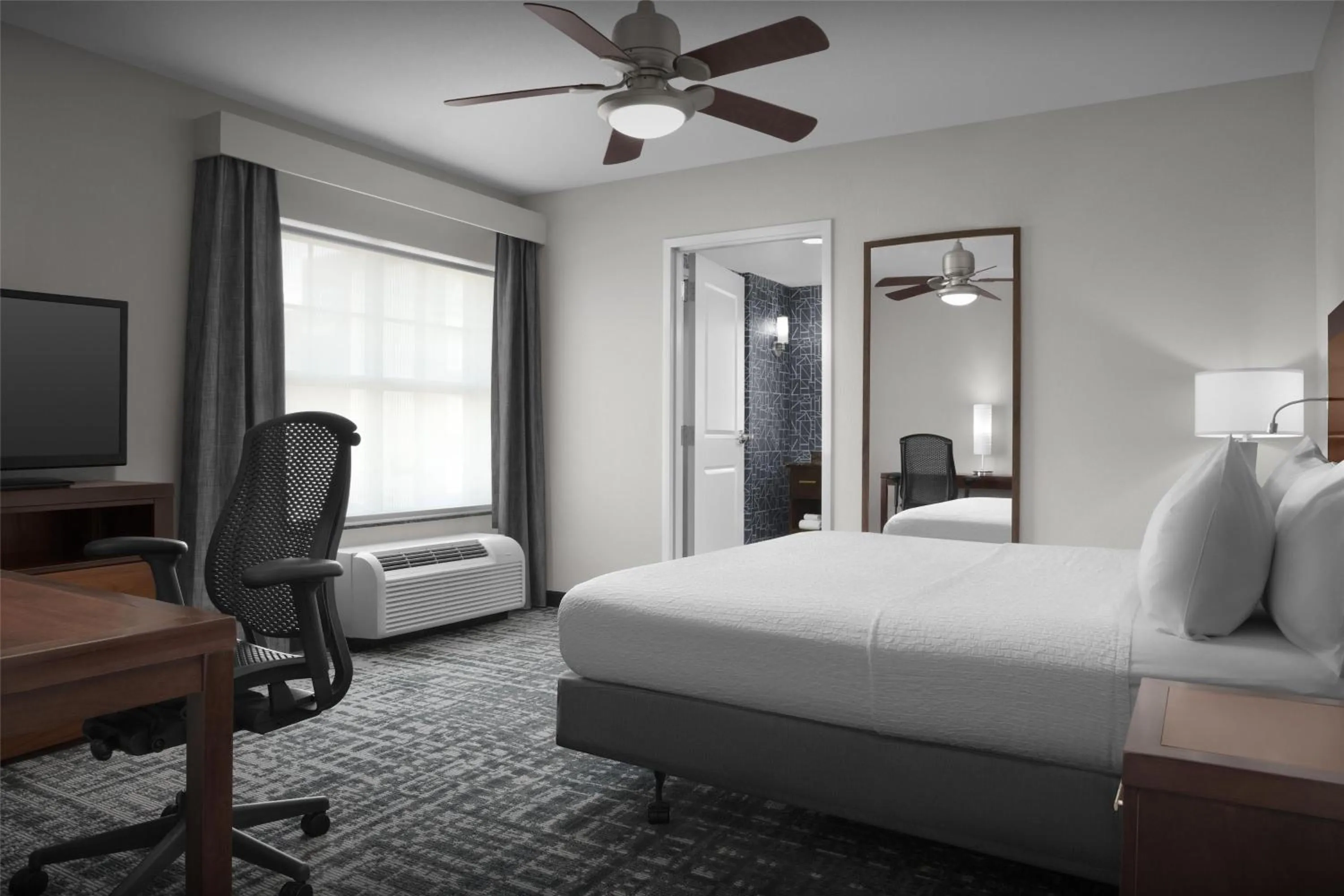 Bed in Homewood Suites by Hilton Oklahoma City-Bricktown
