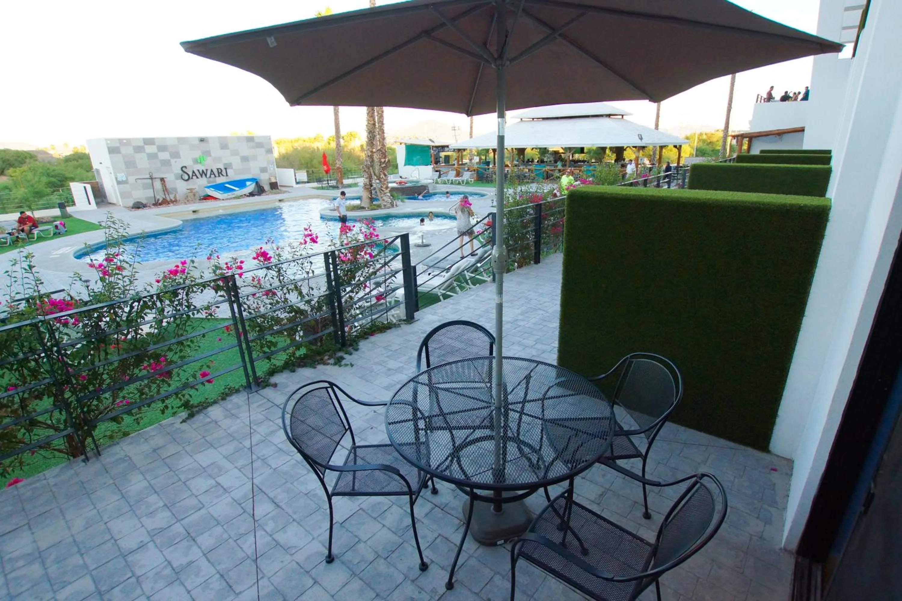 Pool view in Sawari Hotel