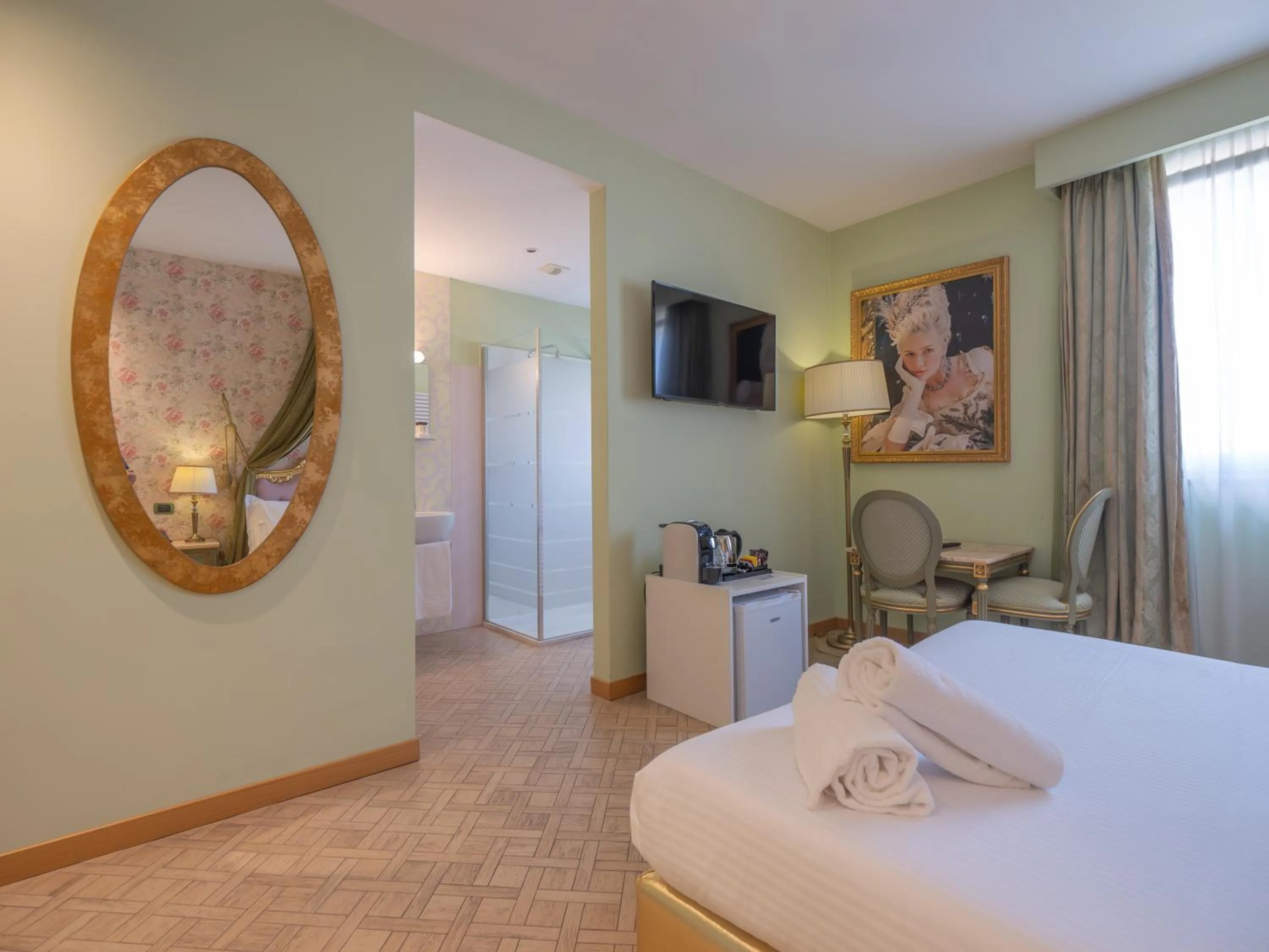 Bed in San Valentino Hotel