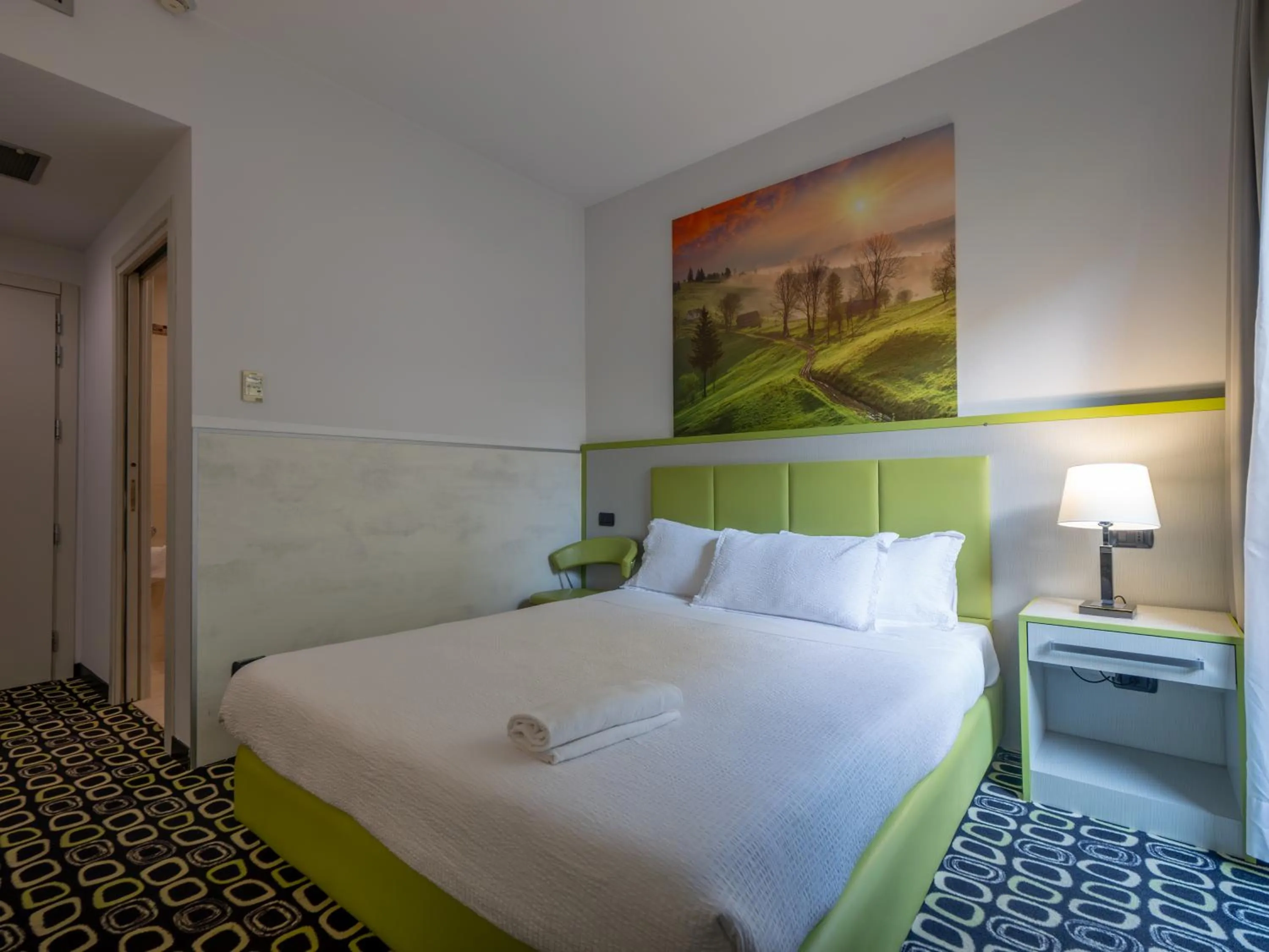 Bed in San Valentino Hotel