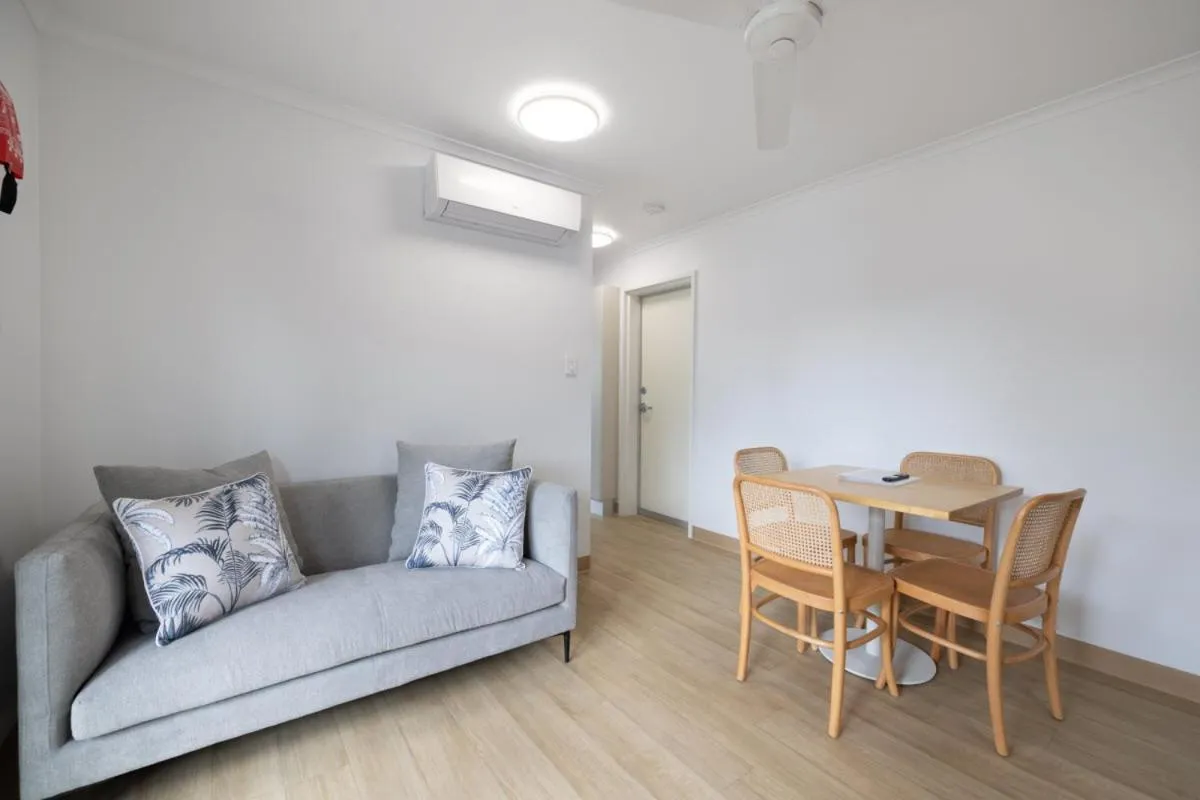 Living room in Coral Coast Tourist Park