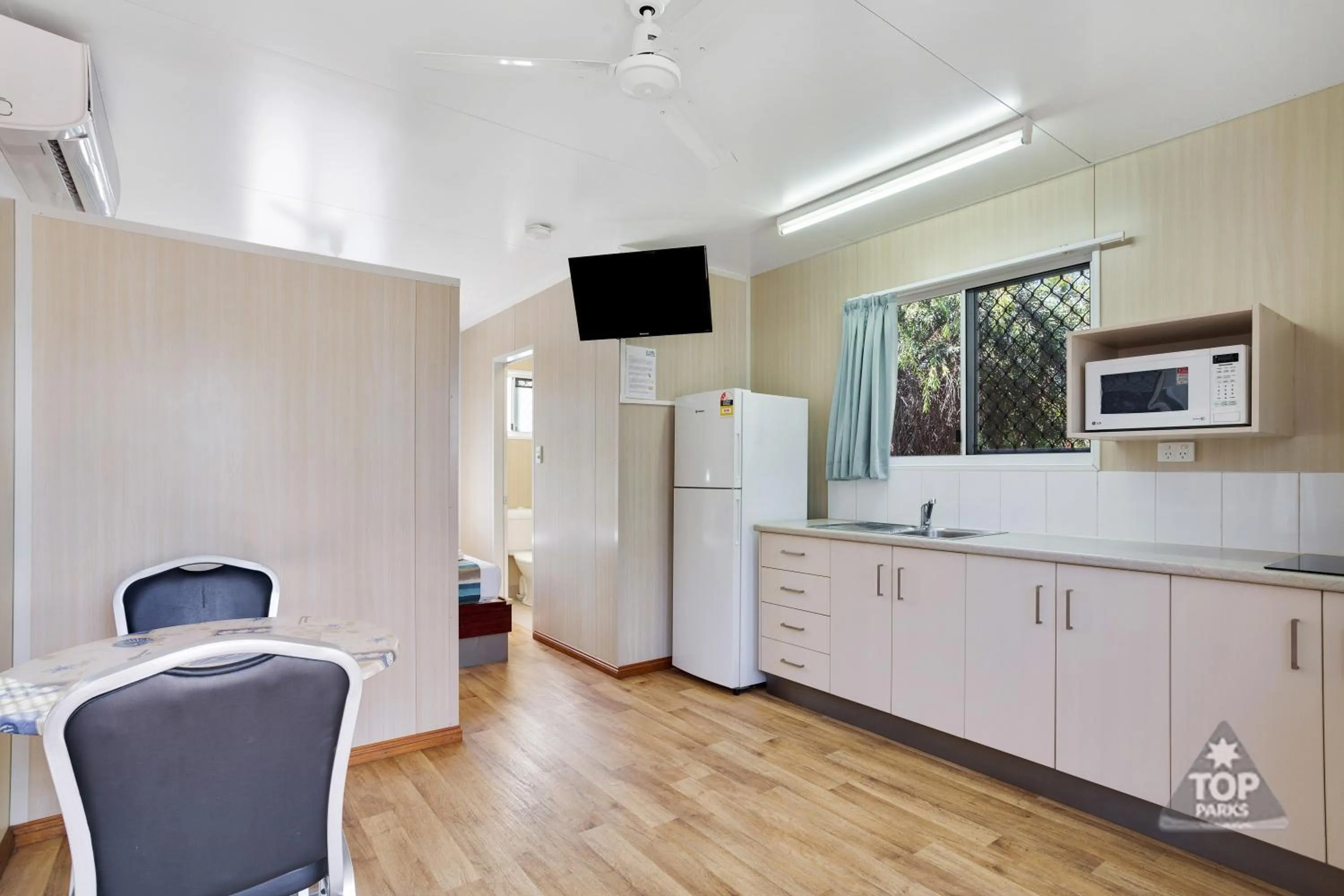 Kitchen or kitchenette in Coral Coast Tourist Park