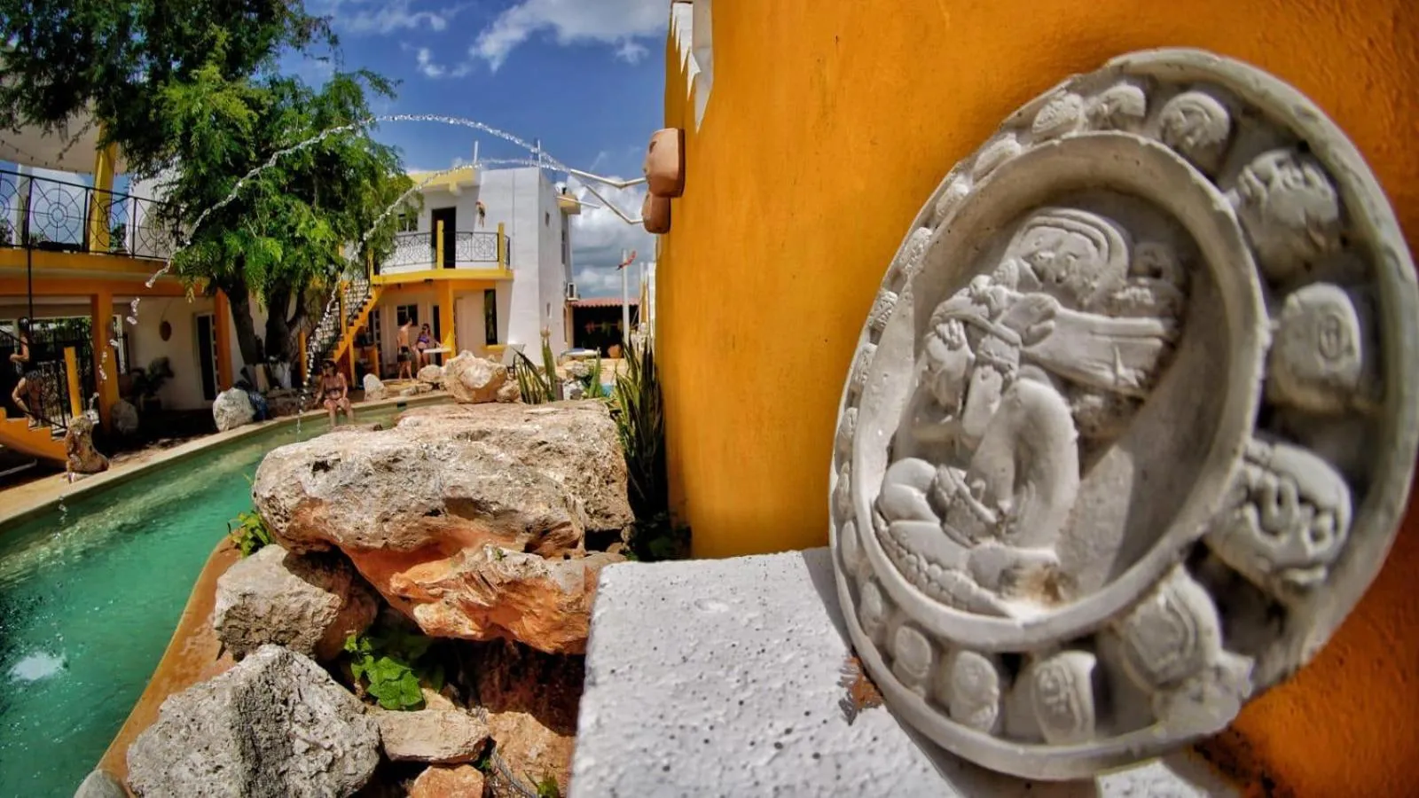Pool view in Buenosdías Izamal