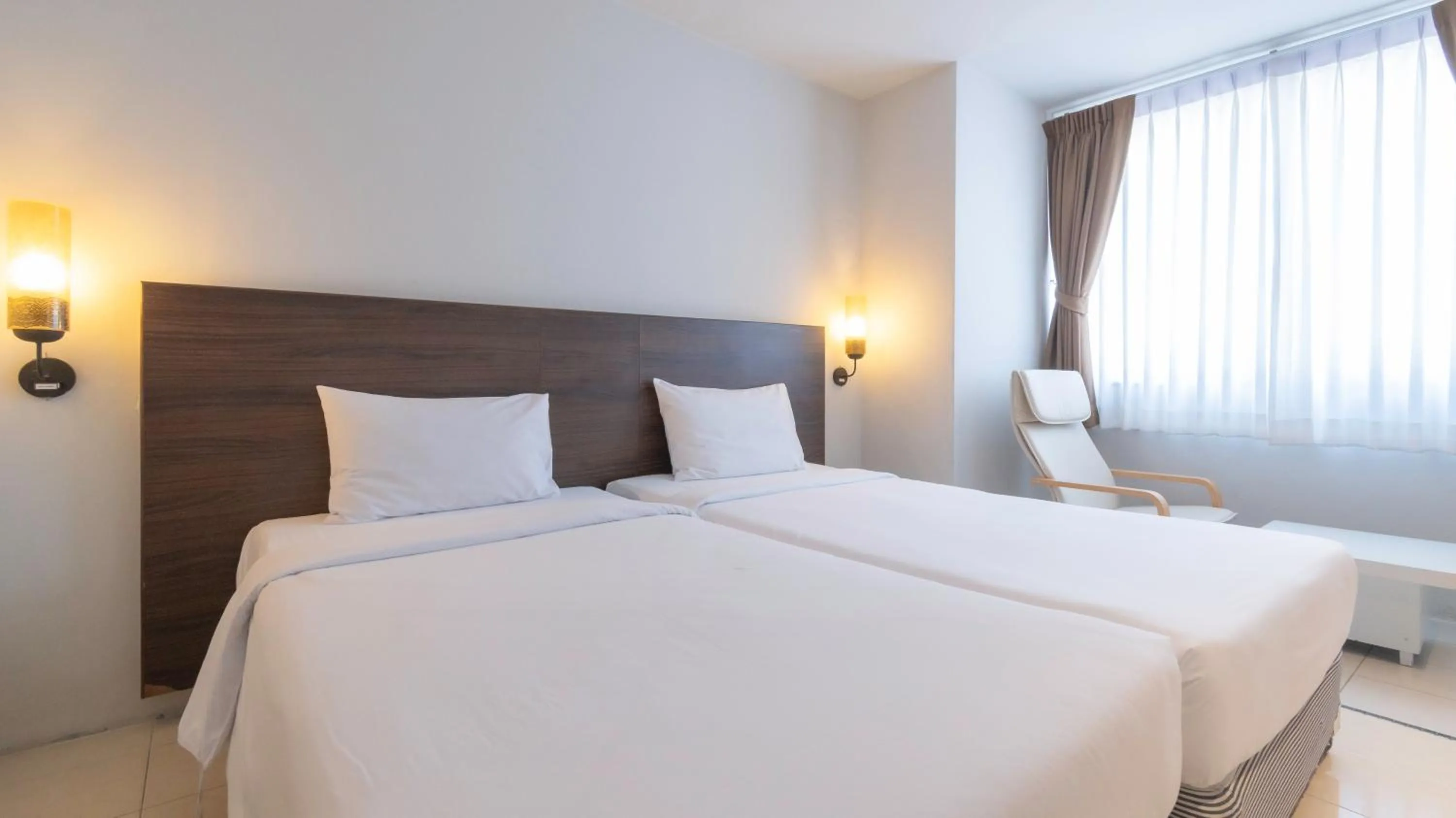 Bed in Pas Cher Hotel de Bangkok