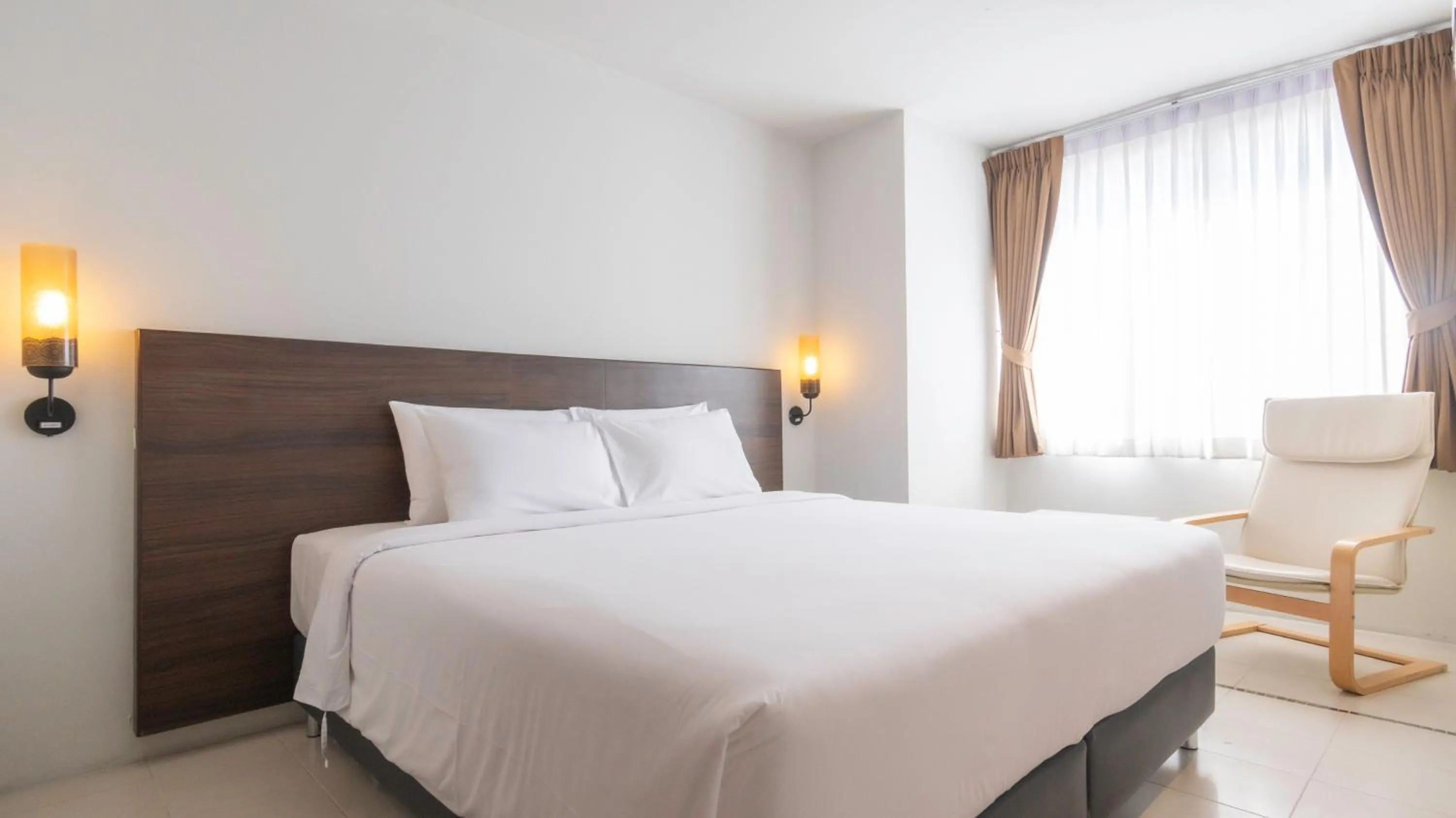 Bed in Pas Cher Hotel de Bangkok