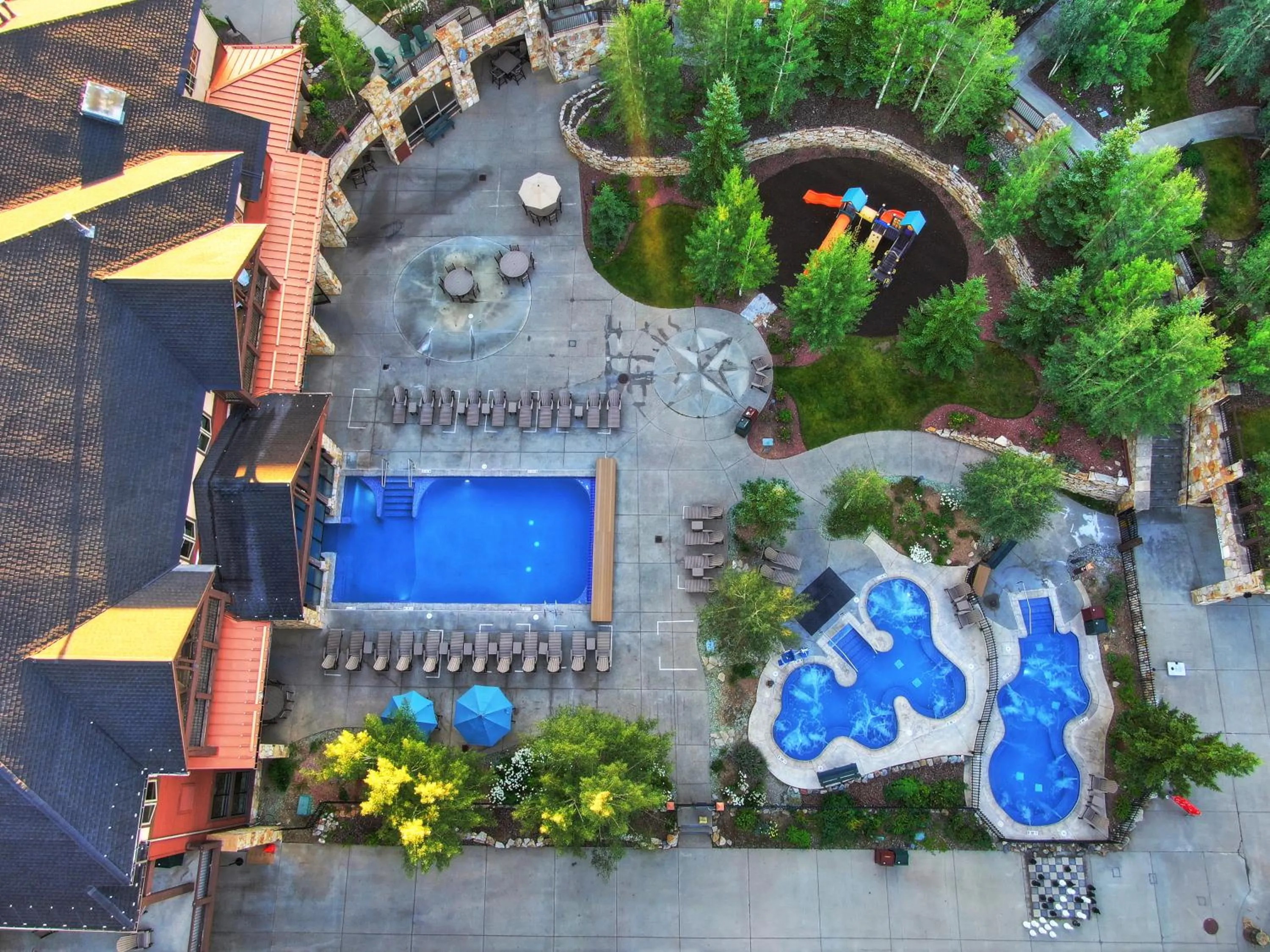 Bird's eye view in Grand Timber Lodge