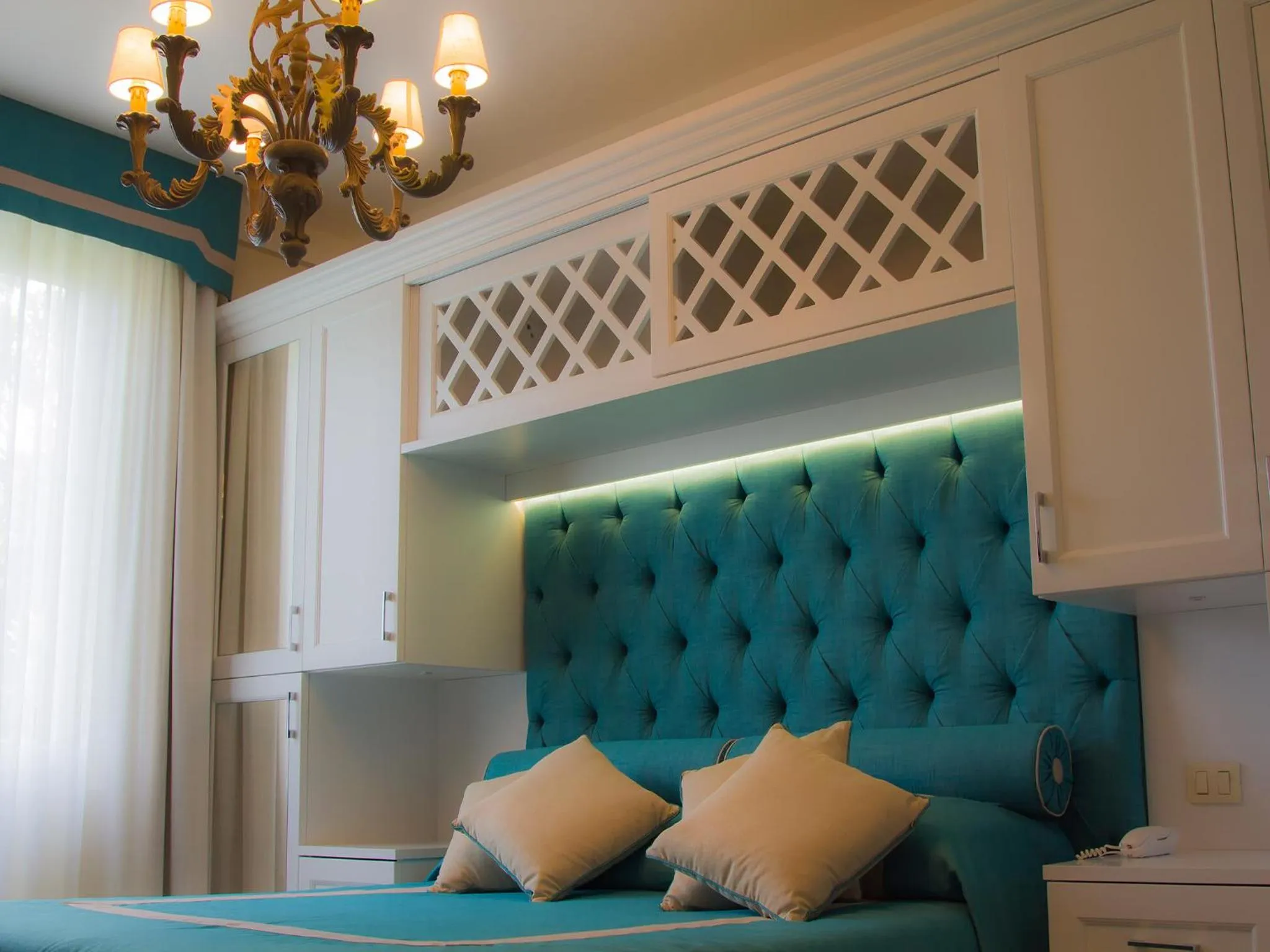 Bed in Hotel Villa Maremonti