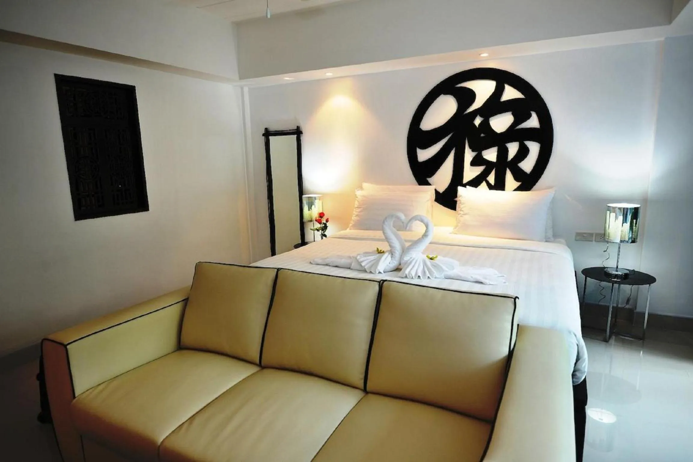 Bed in Siam Palm Residence