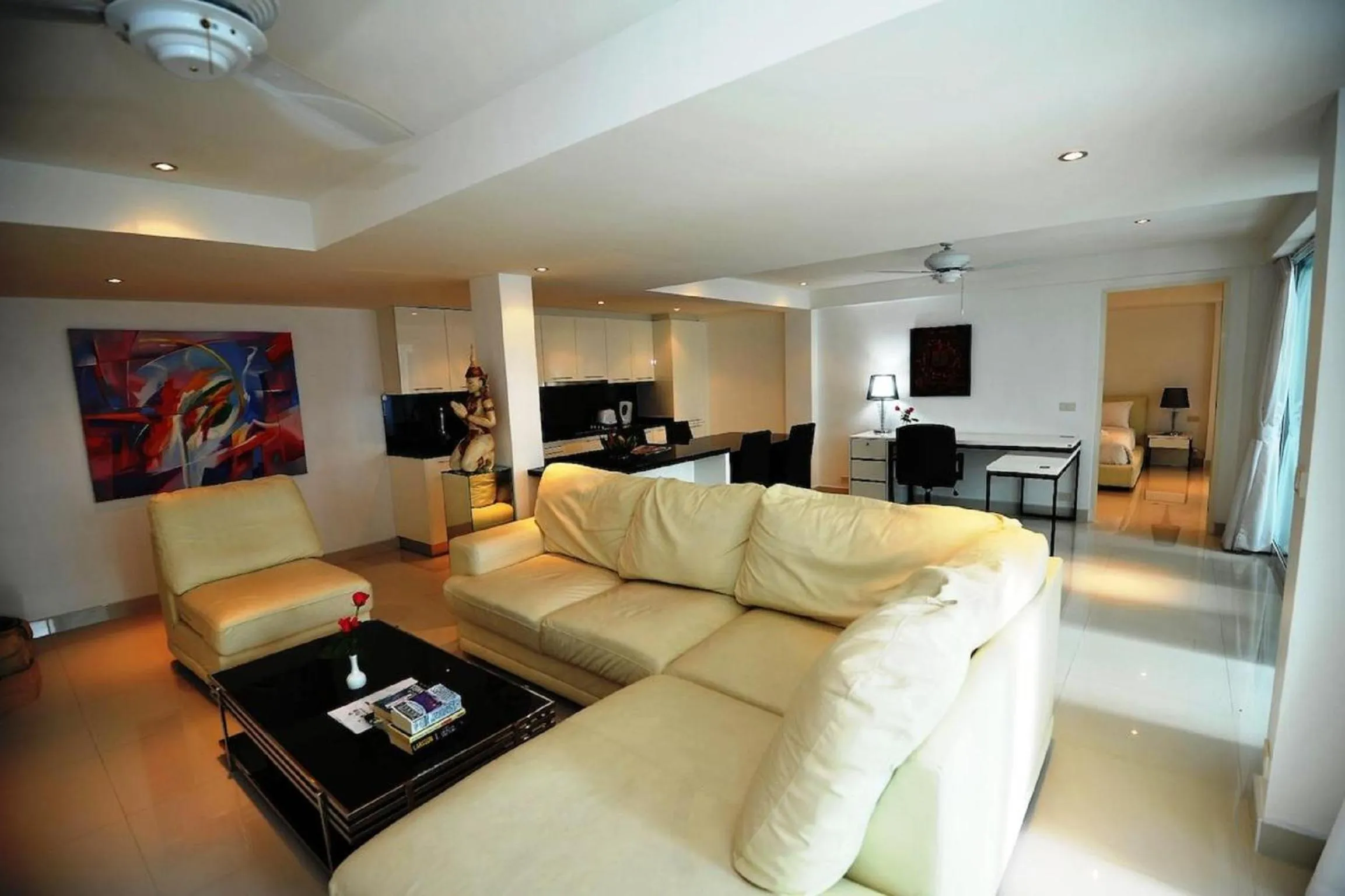Living room in Siam Palm Residence