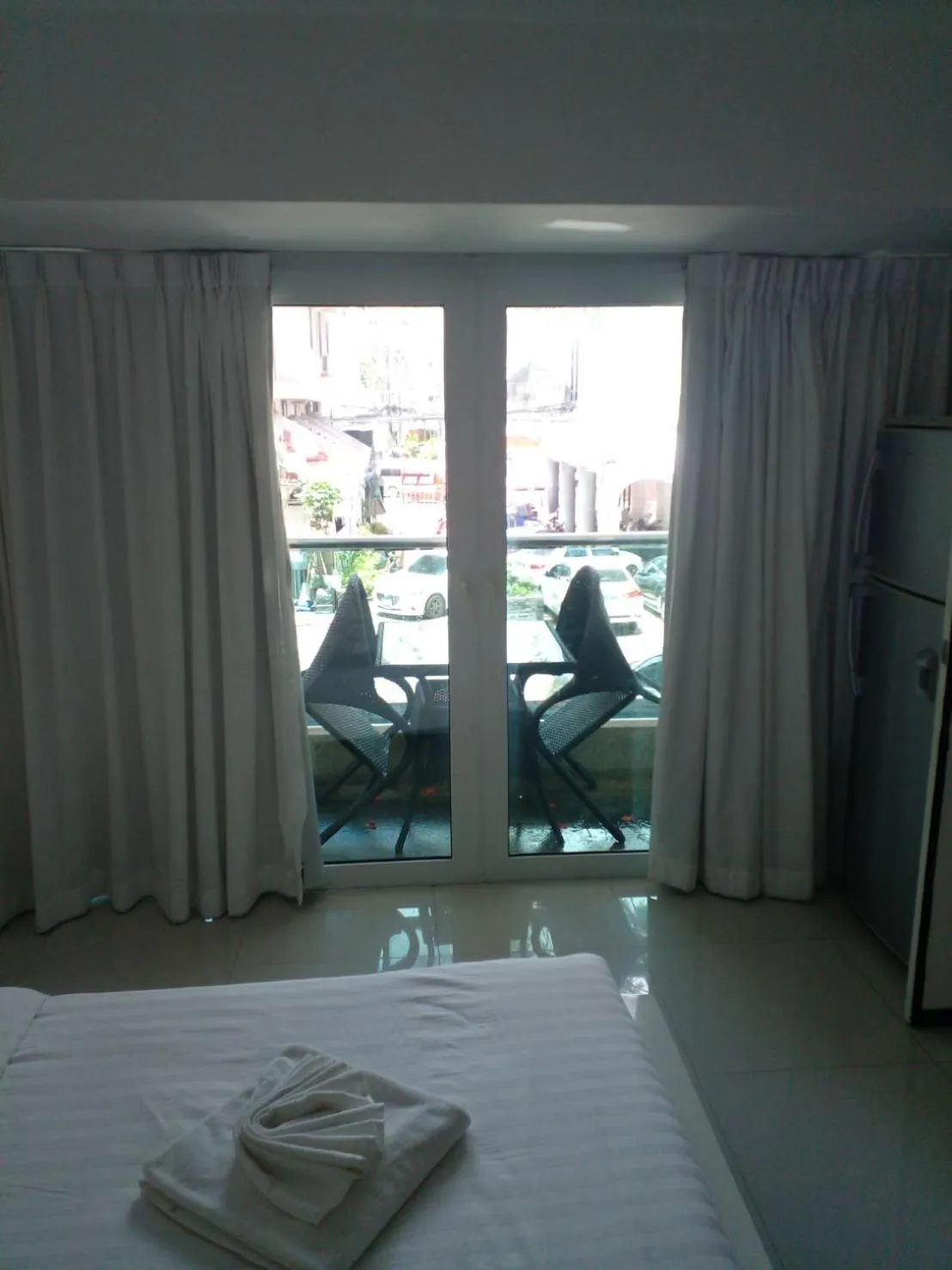 Balcony/Terrace, Bed in Siam Palm Residence