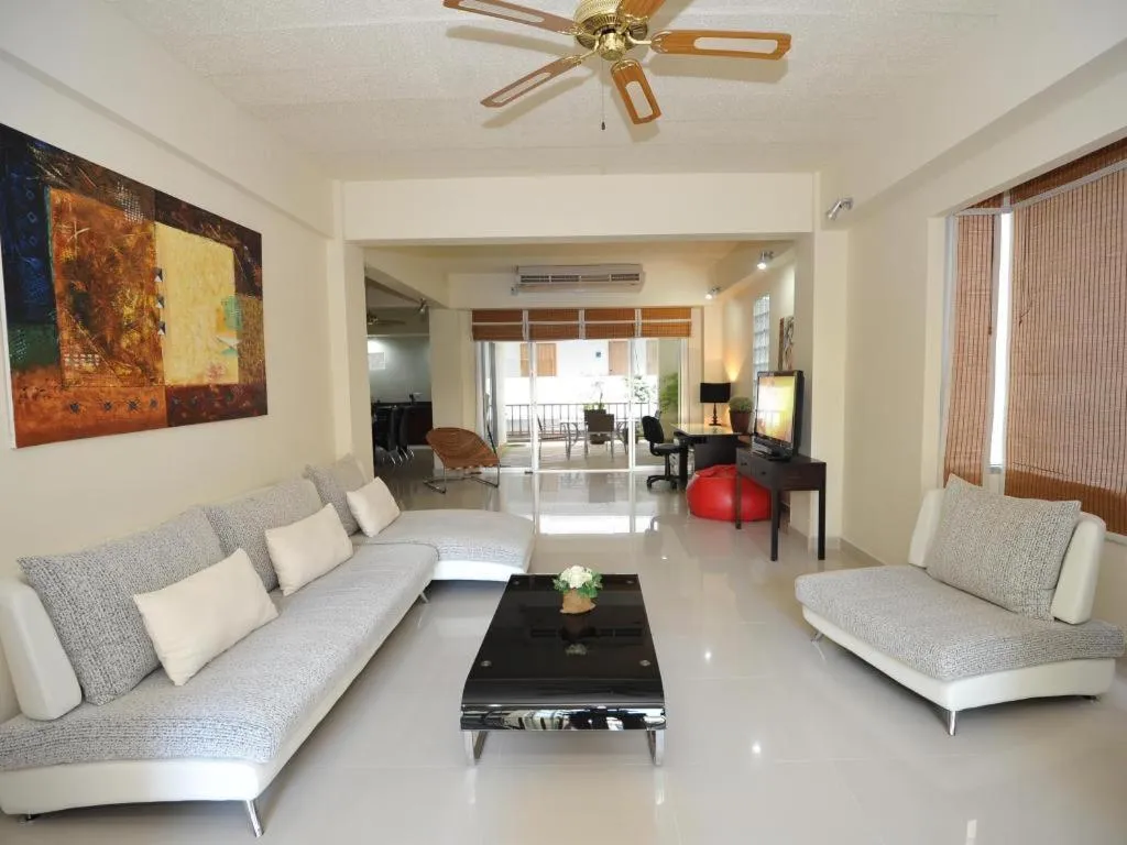 Living room in Siam Palm Residence