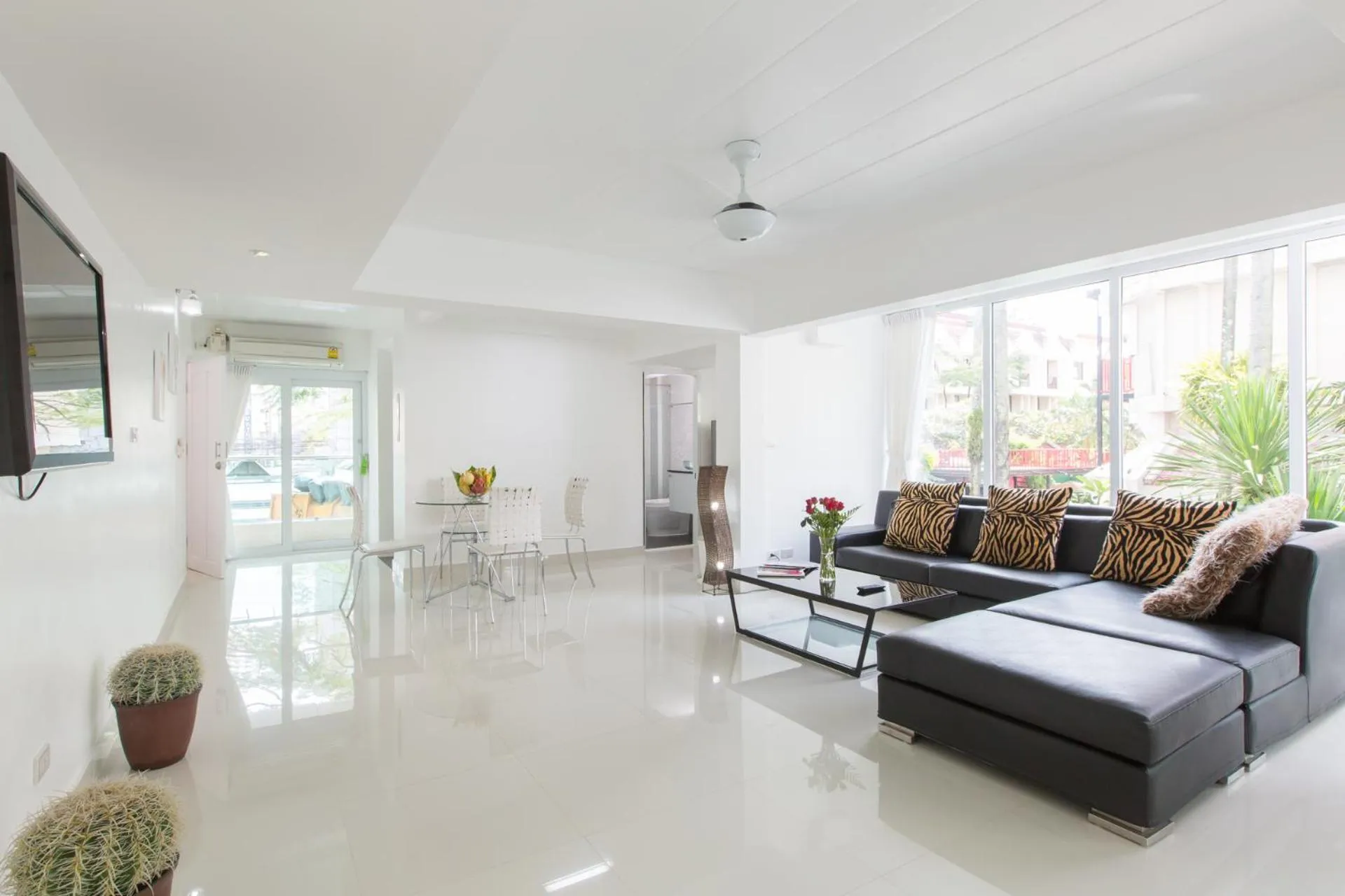 Living room in Siam Palm Residence