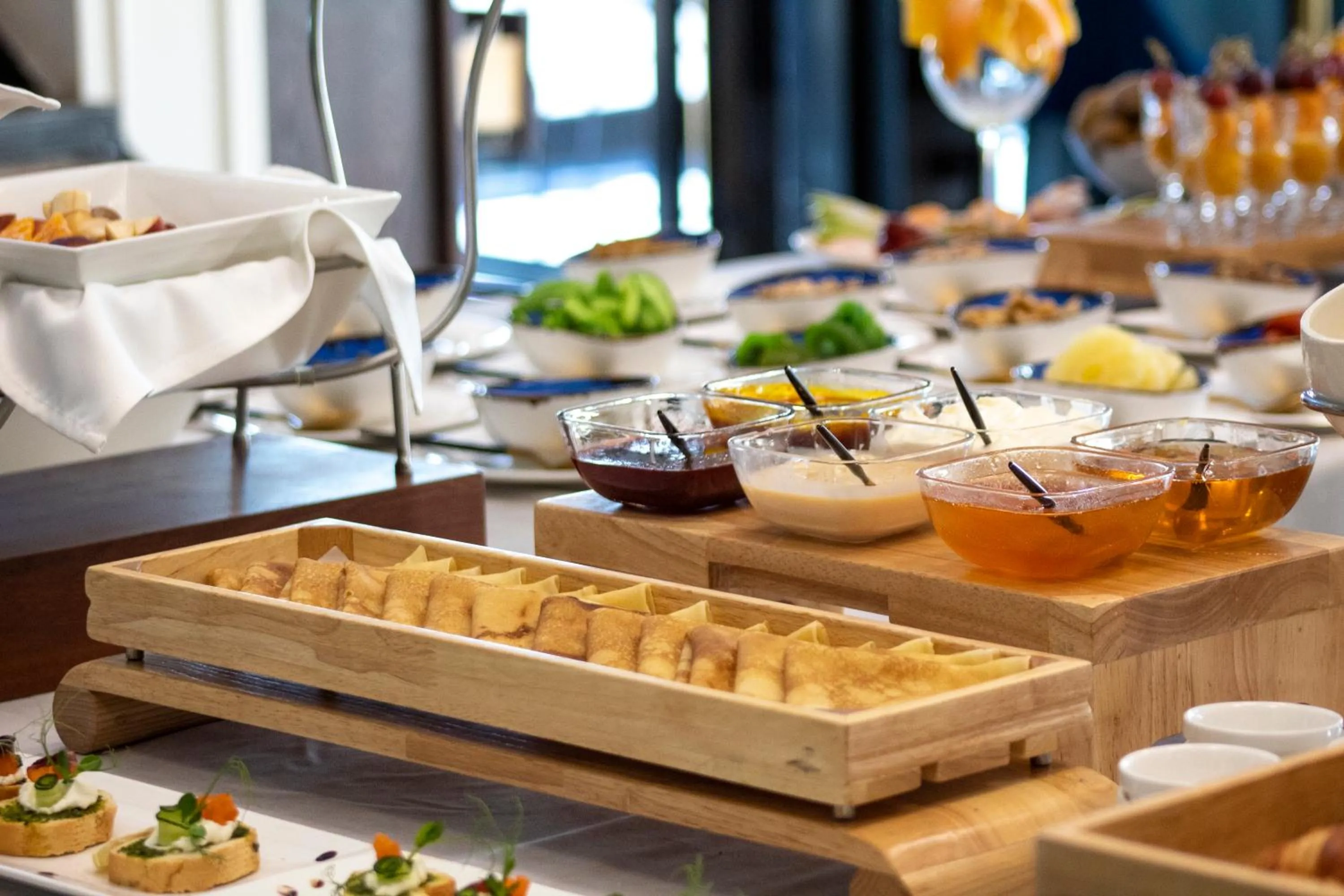 Buffet breakfast in Orient Hotel Bishkek