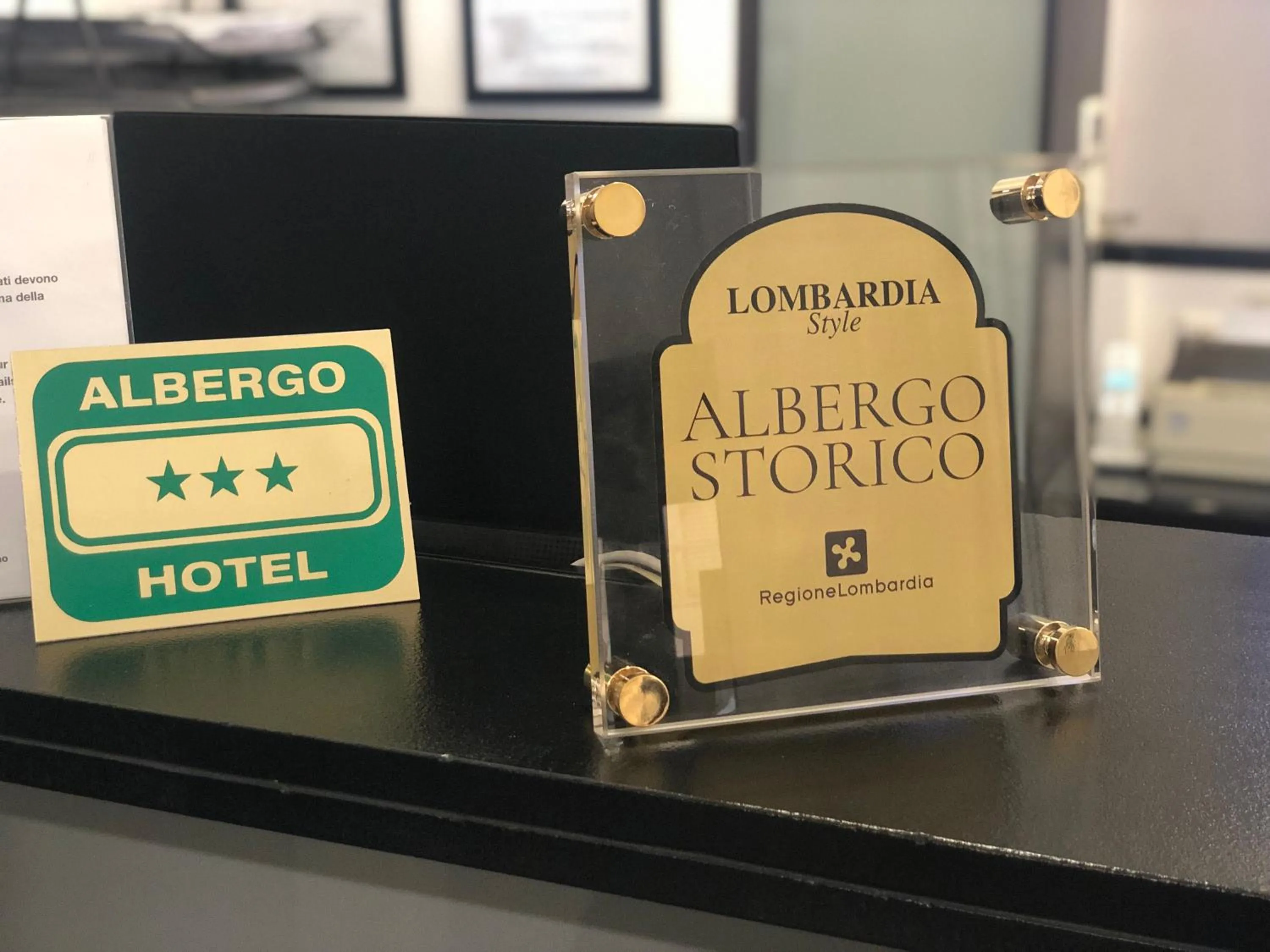 Lobby or reception in Hotel Perugino