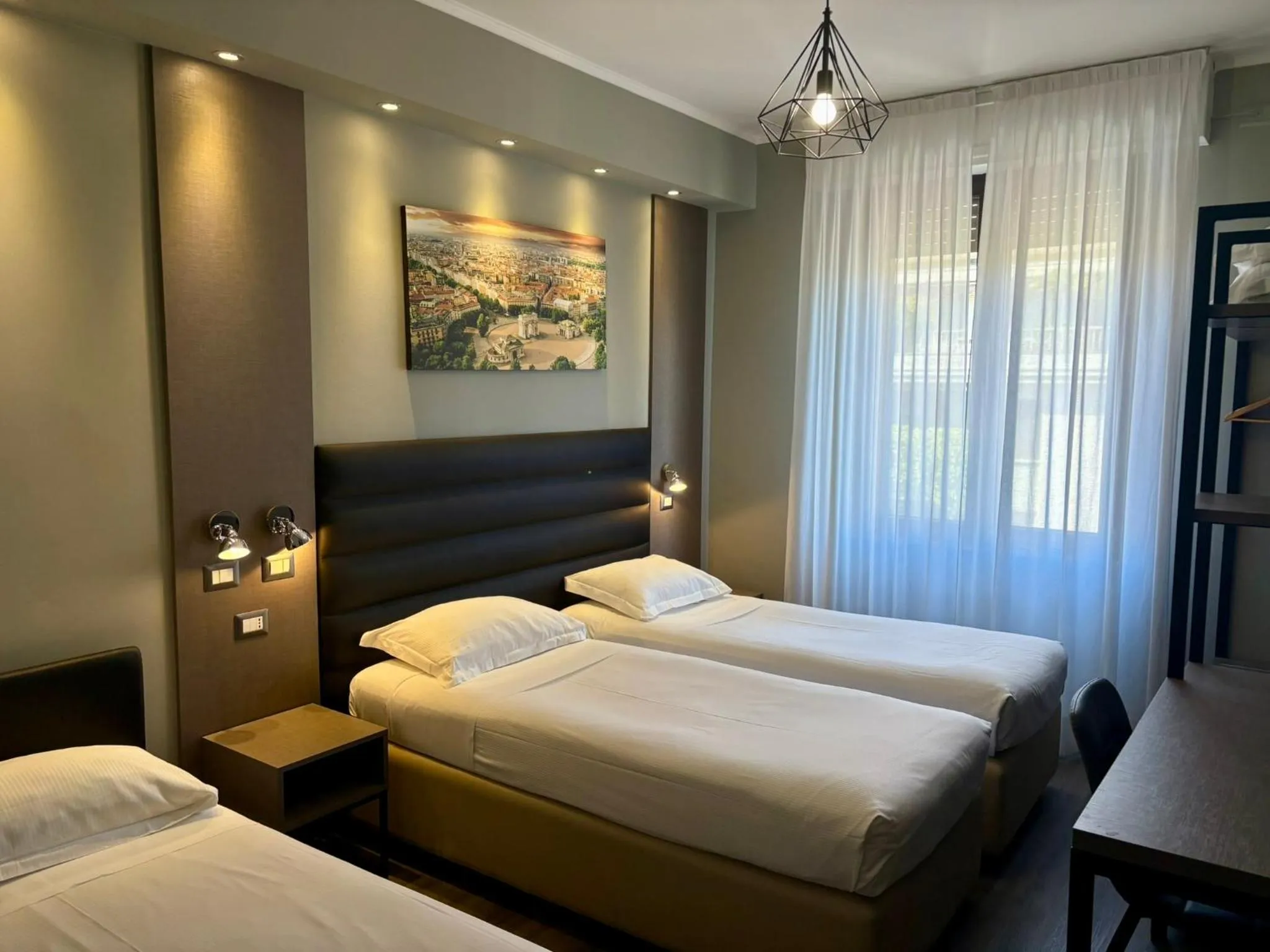 Bed in Hotel Perugino