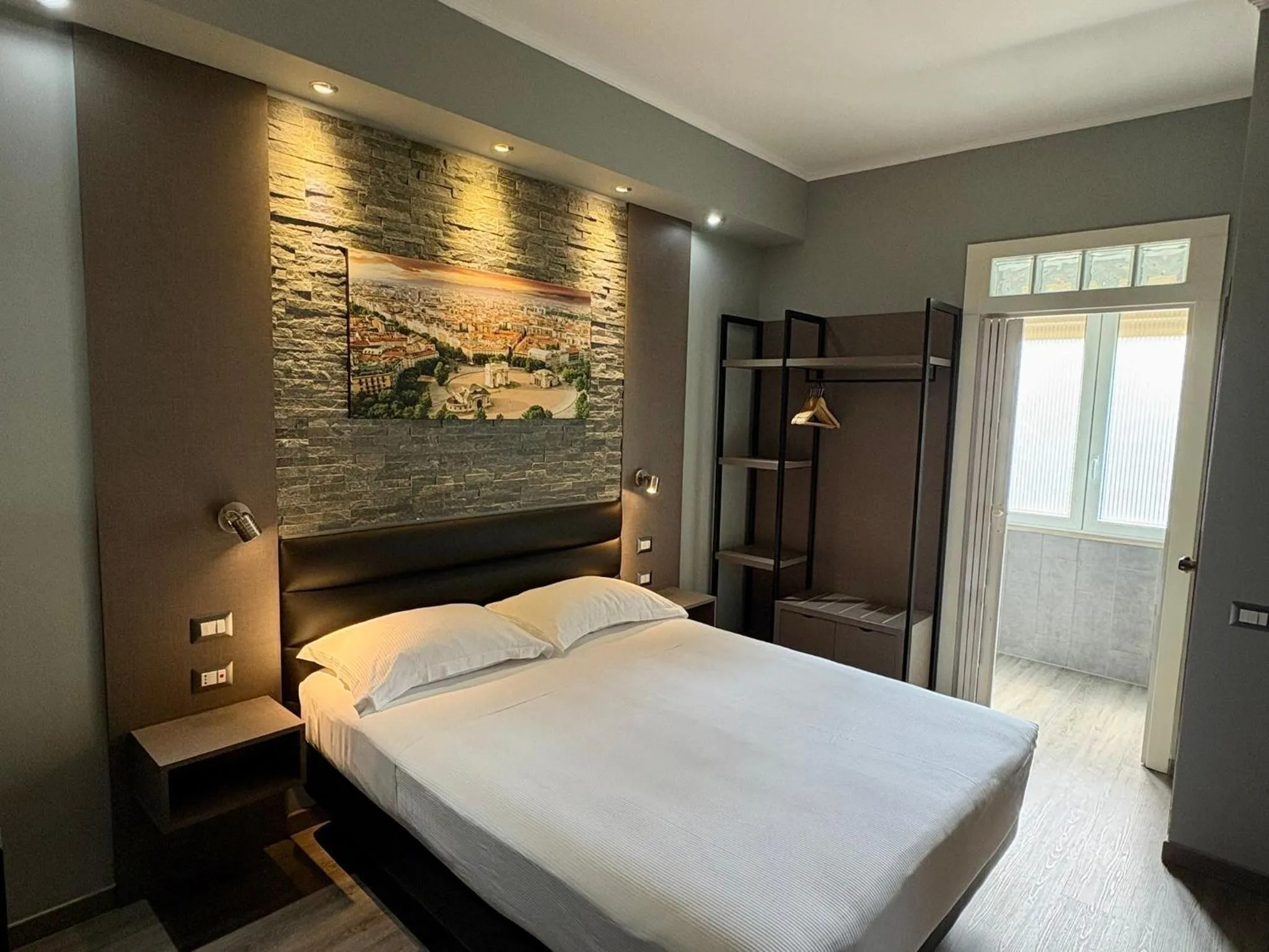 Bed in Hotel Perugino