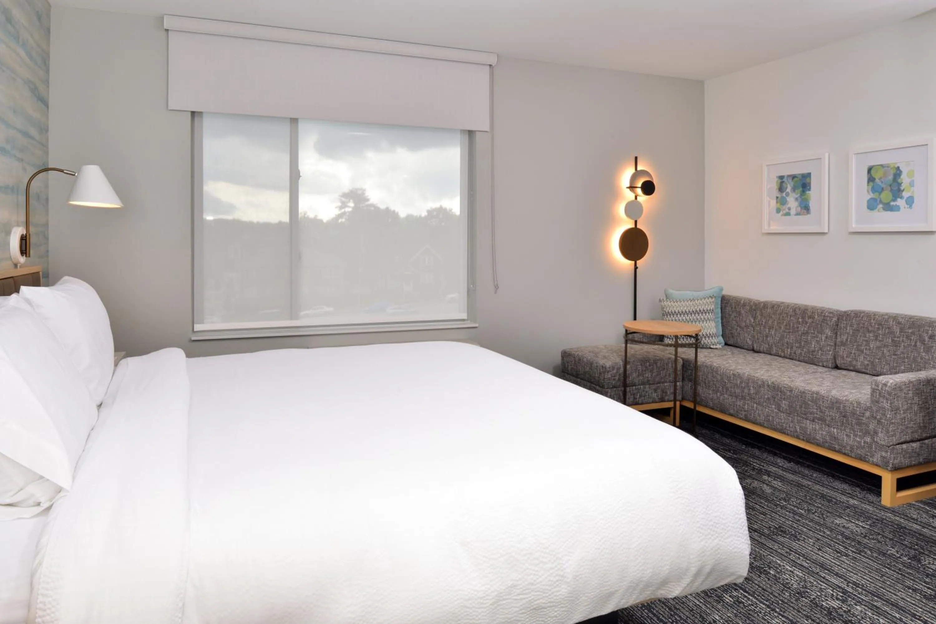 Shower, Bed in TownePlace Suites by Marriott Asheville Downtown