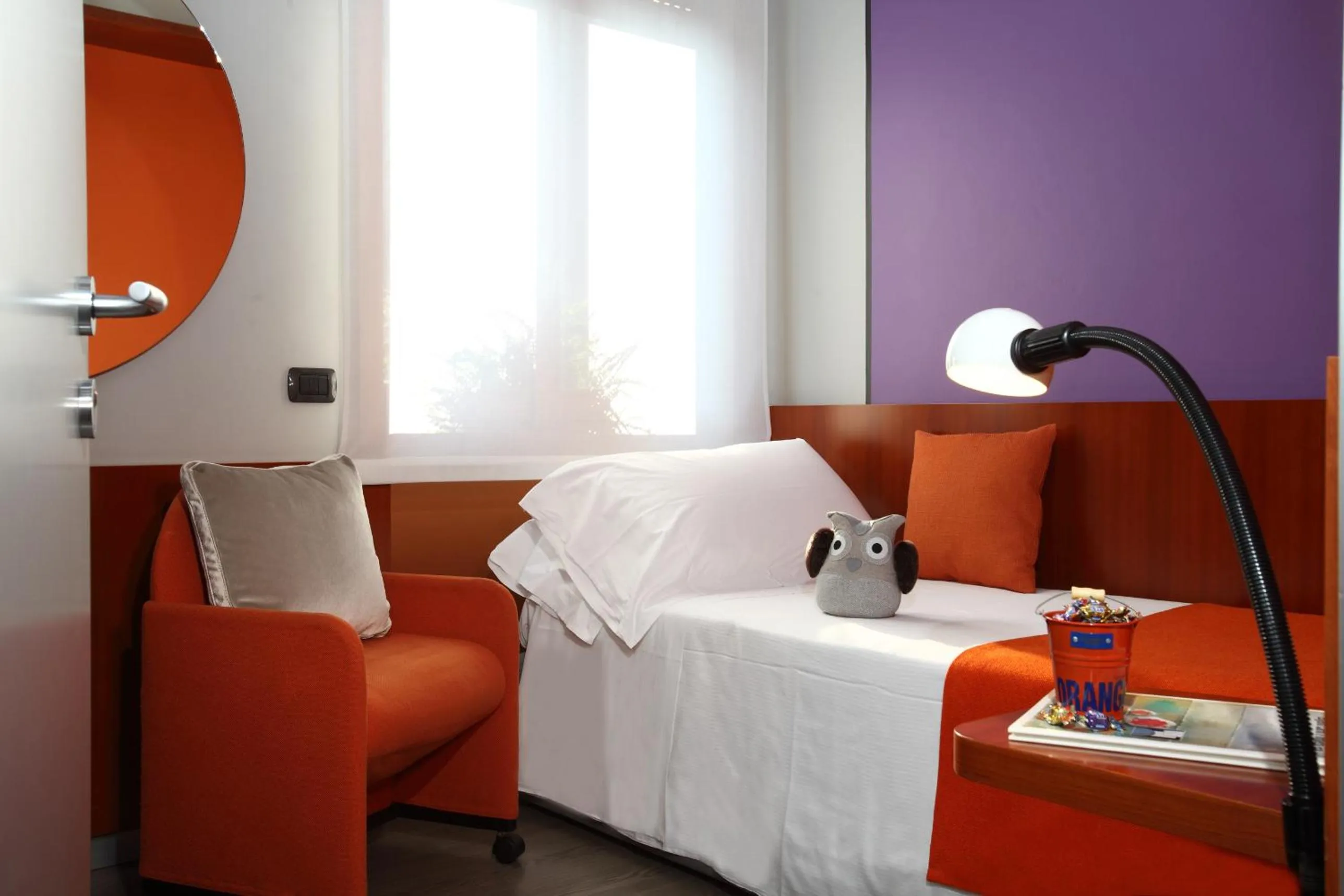 Bed in Hotel Mediolanum