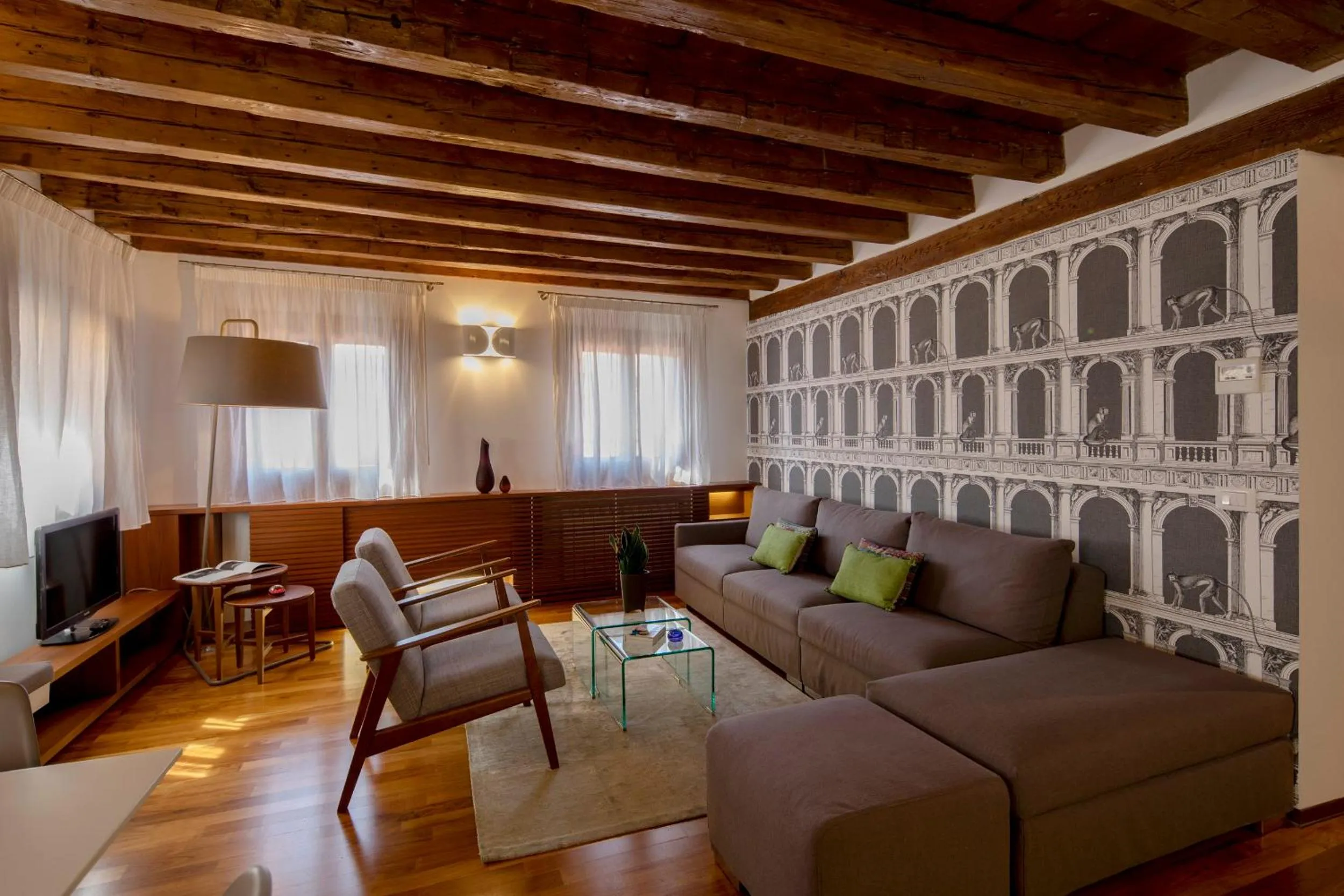 Communal lounge/ TV room in Ca' della Scimmia - Rialto - Venice