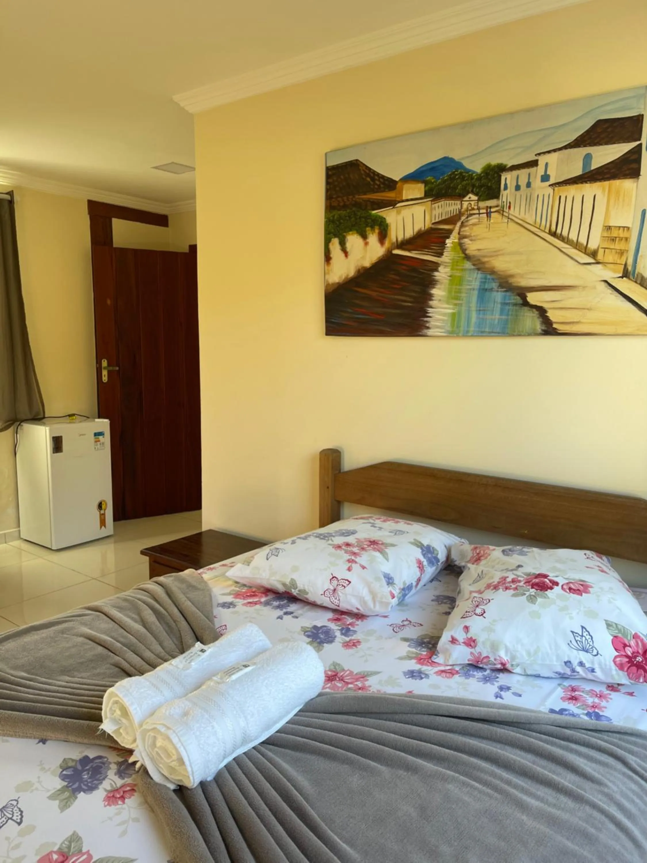 Bed in Pousada da Chica