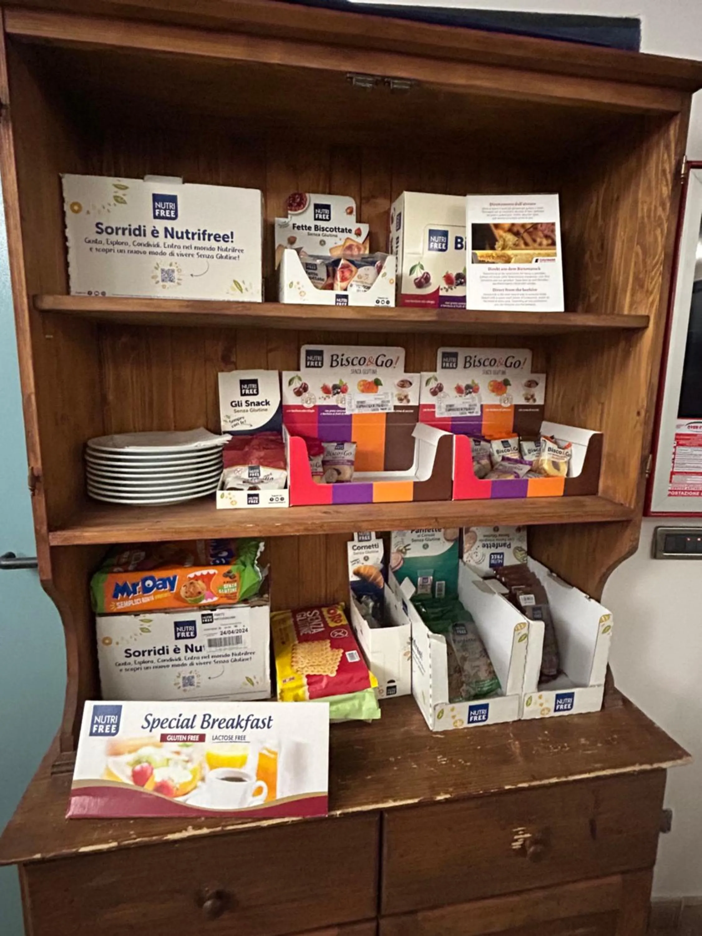 Food and drinks in Hotel Le Due Fontane