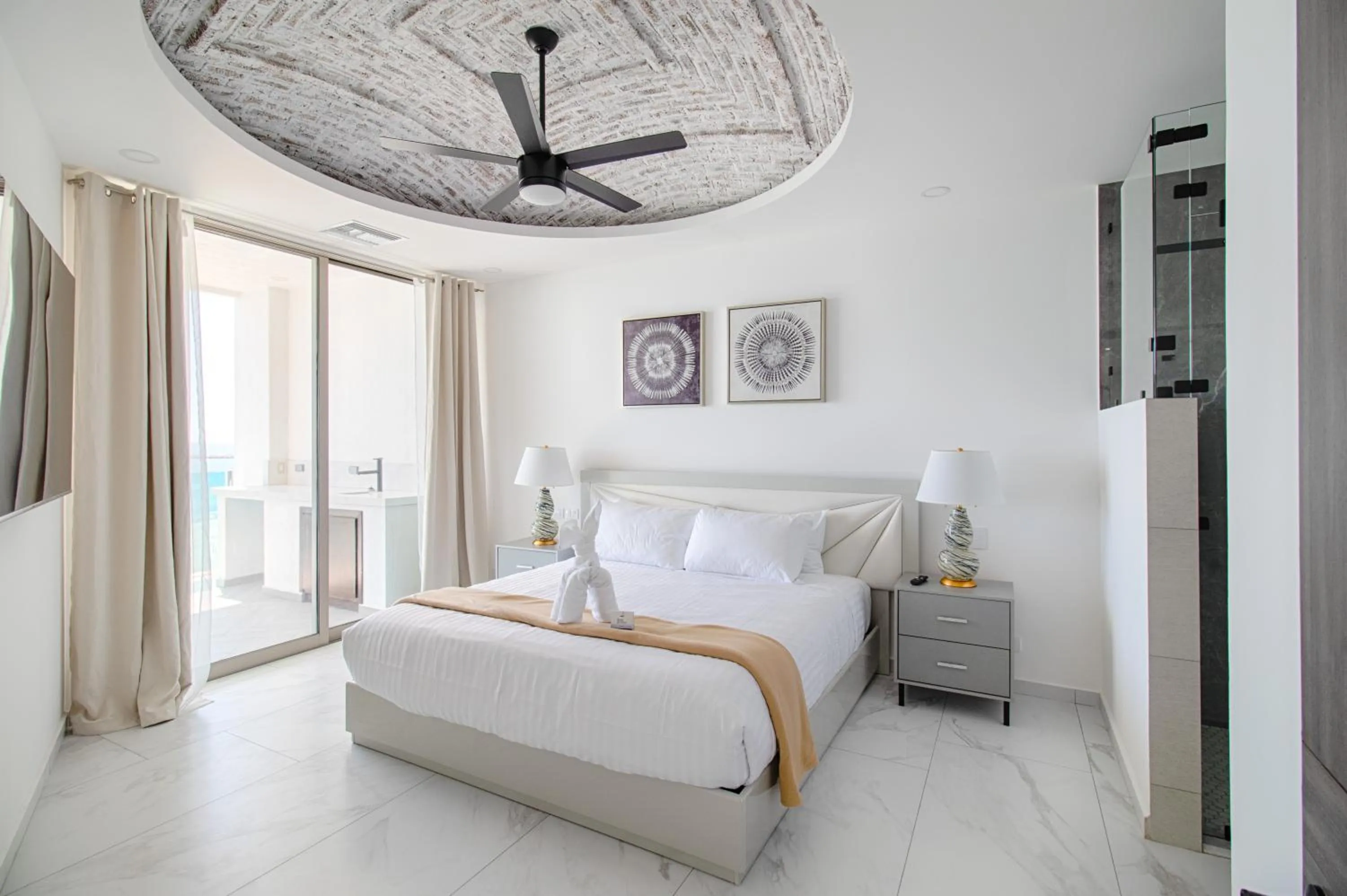 Bed in Esmeralda Beach Resort