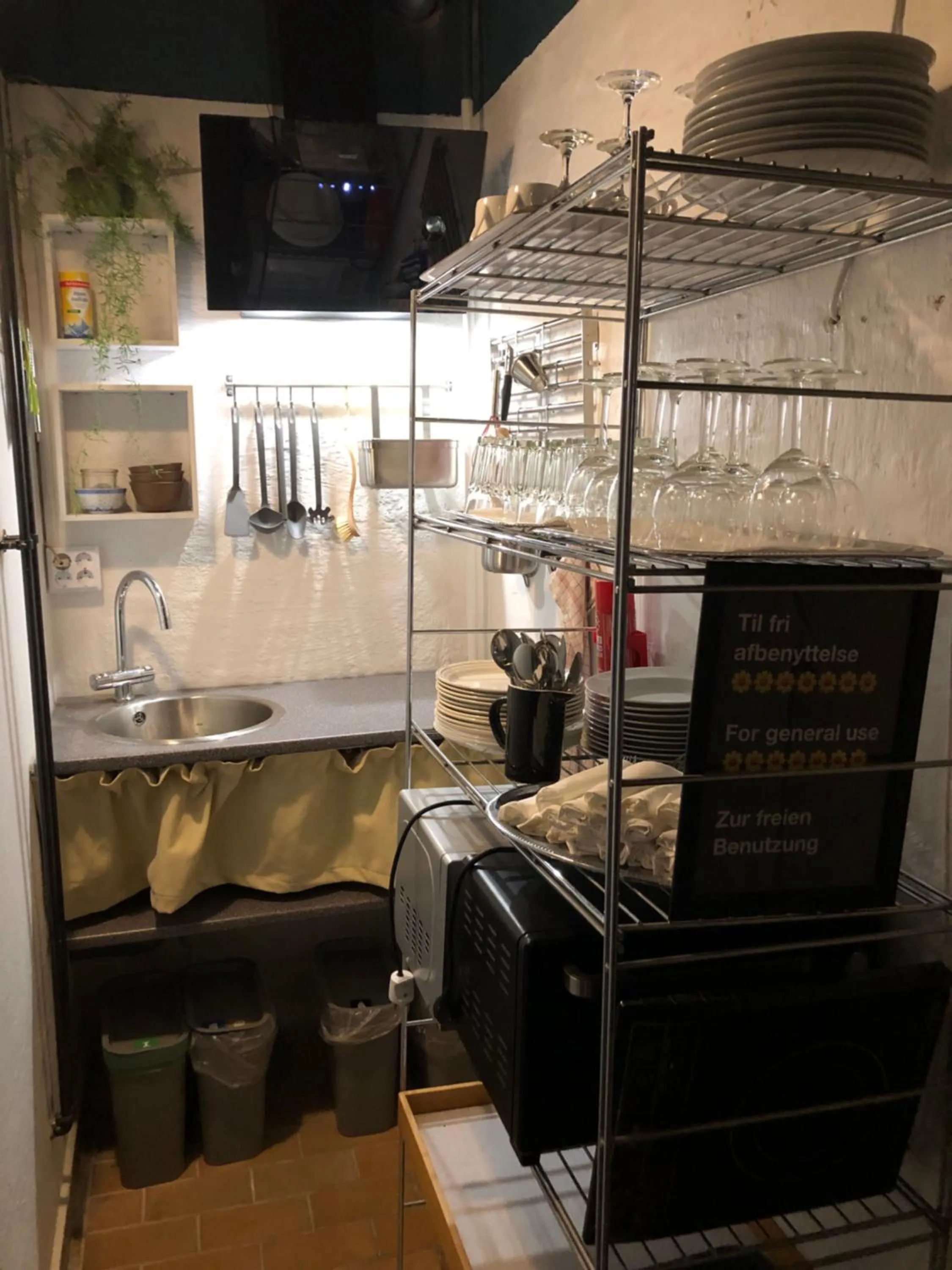 Kitchen or kitchenette in Børglum Mejeri Hotel