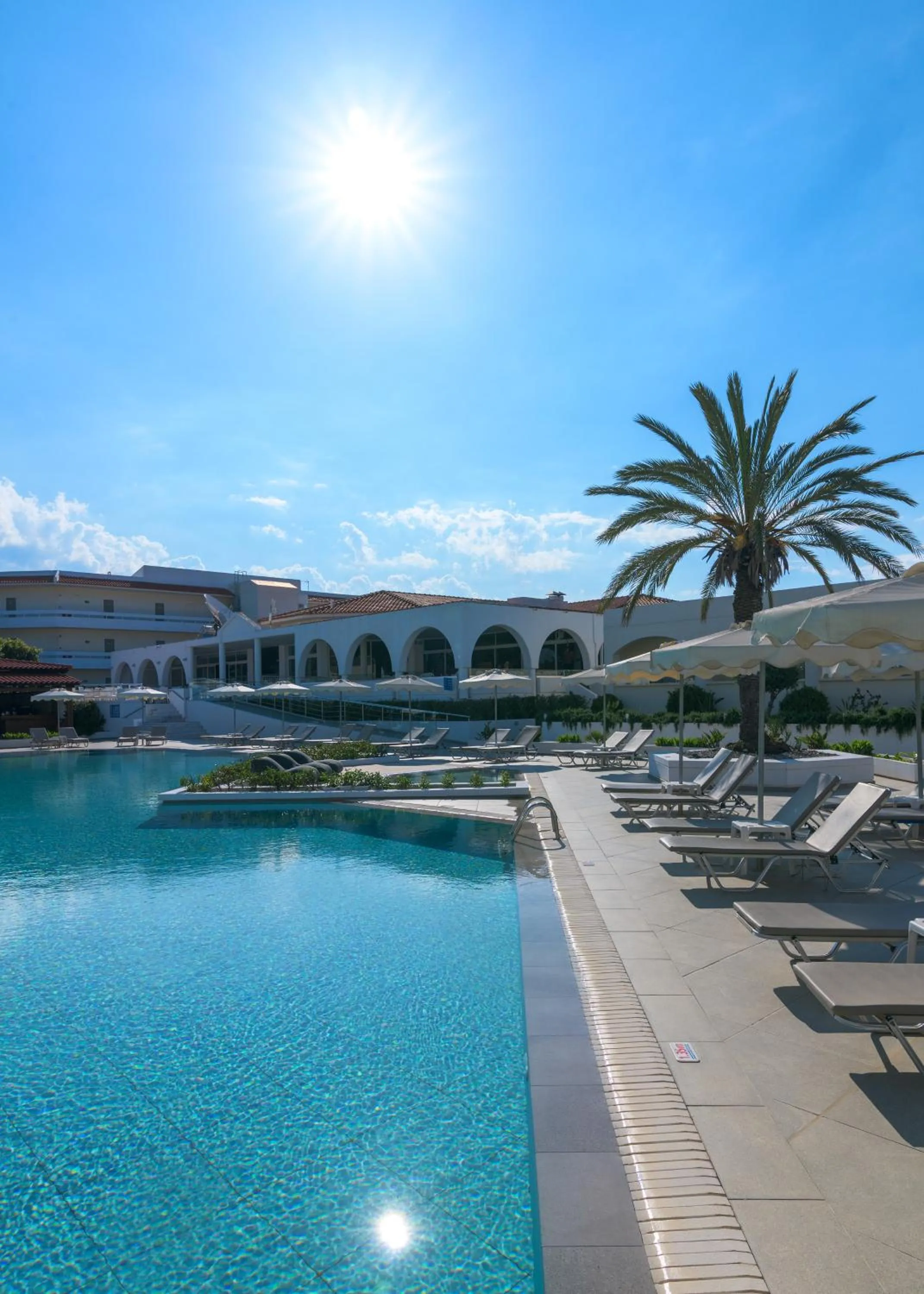 Pool view in Hotel Niriides Beach