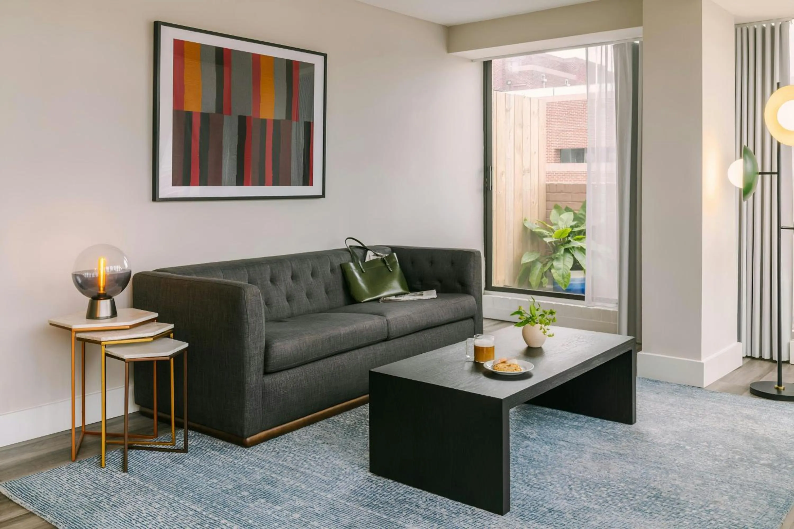 Living room in Sonder by Marriott Bonvoy Georgetown C&O Apartments Georgetown