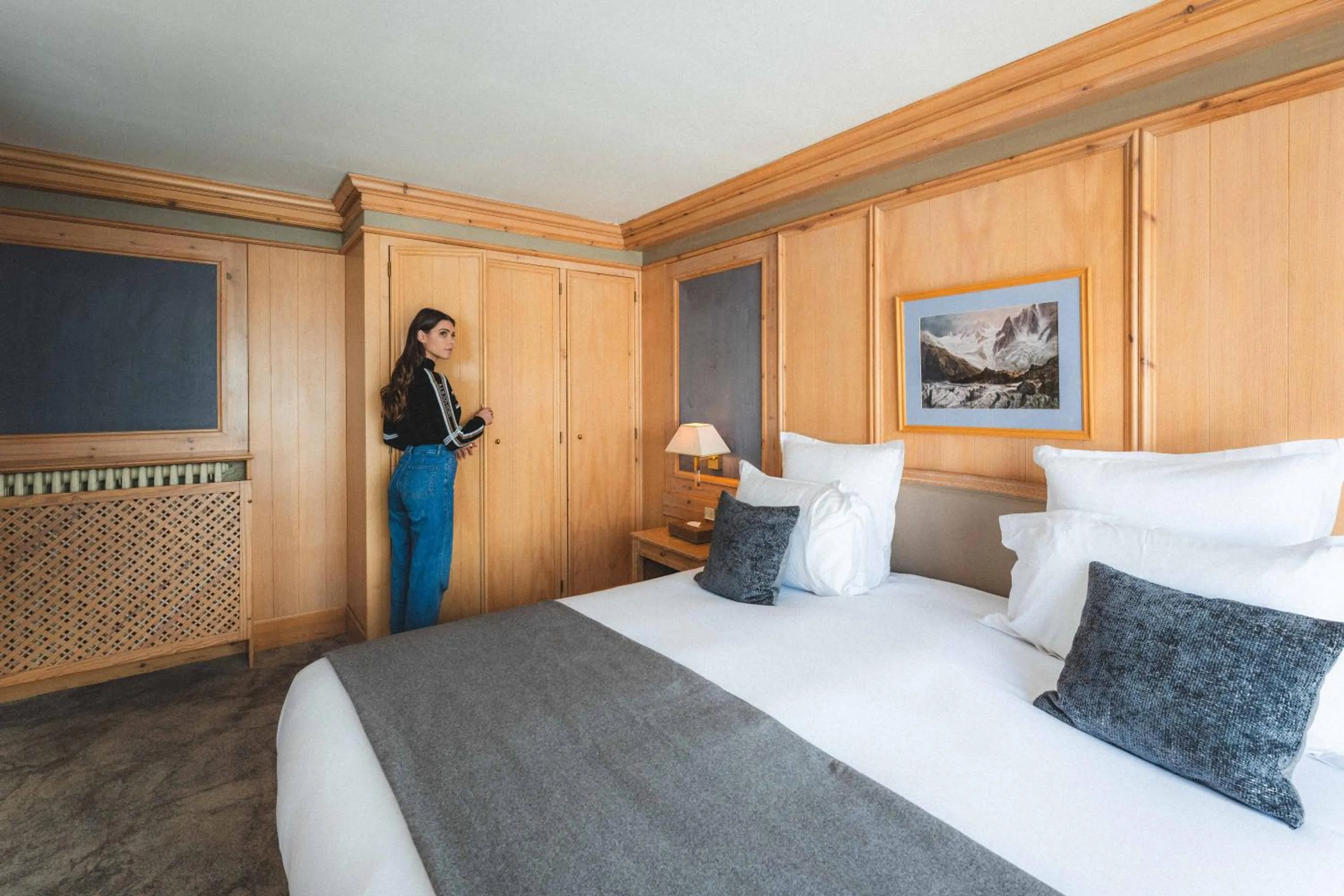 Balcony/Terrace, Bed in Hotel Carlina