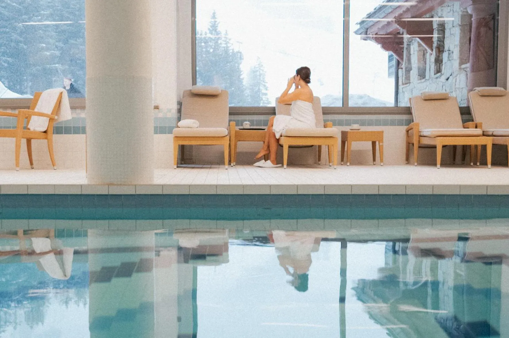 Swimming pool in Hotel Carlina