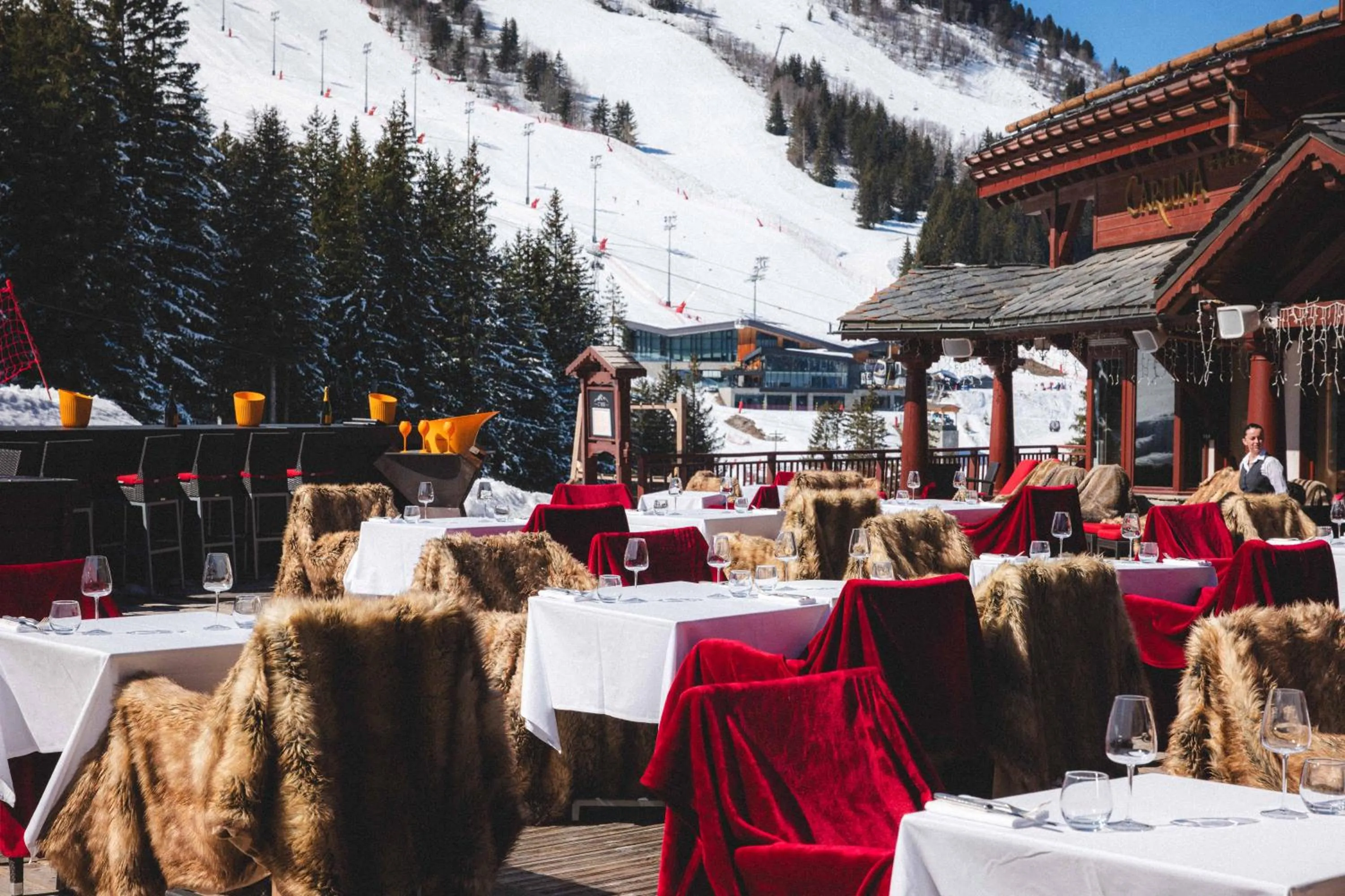 Patio in Hotel Carlina