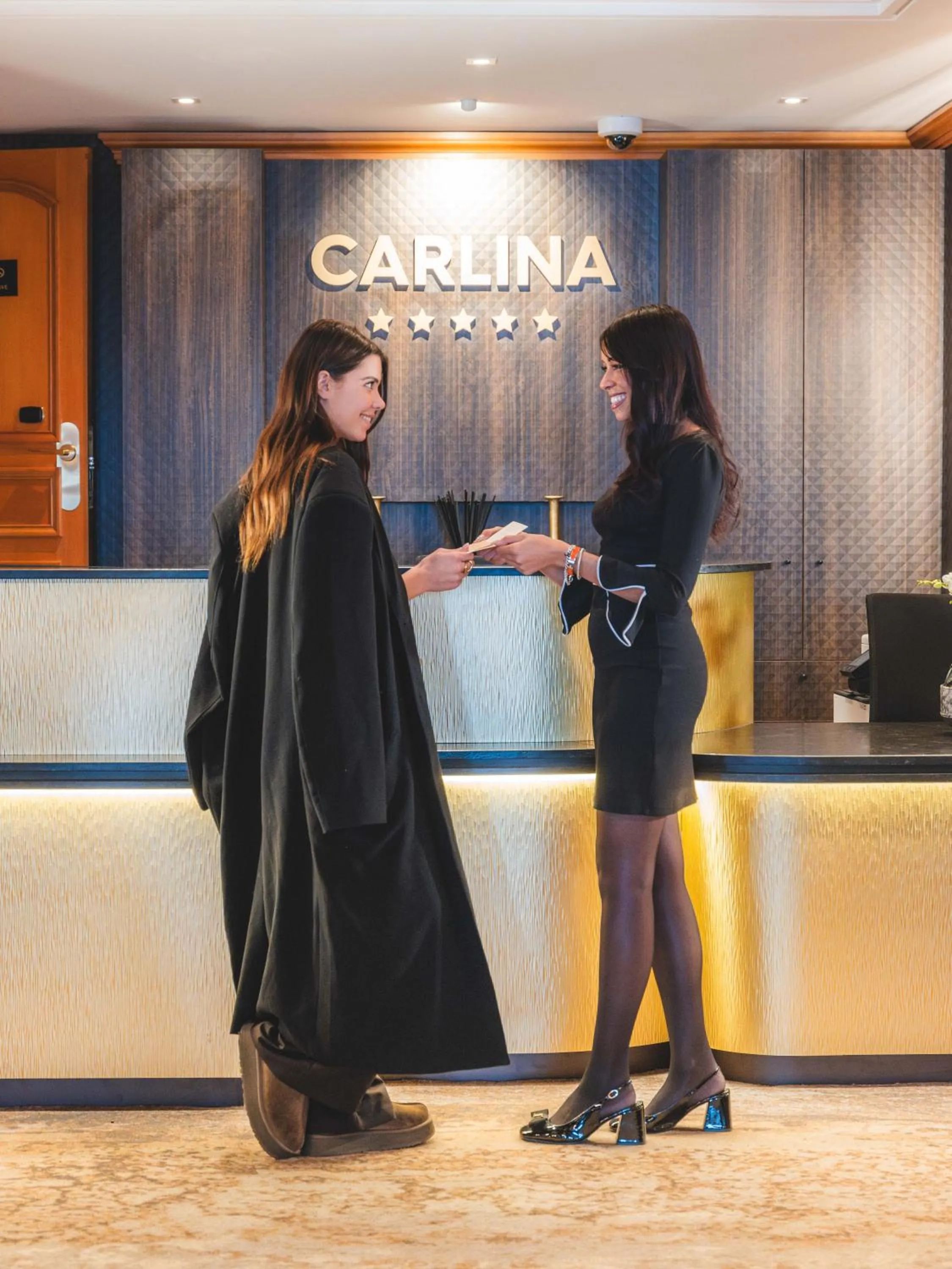 Lobby or reception in Hotel Carlina