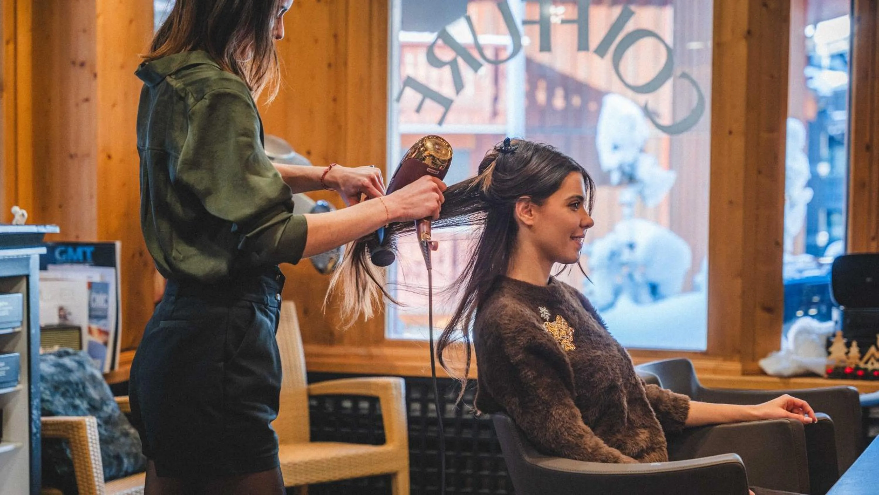 hair dresser in Hotel Carlina